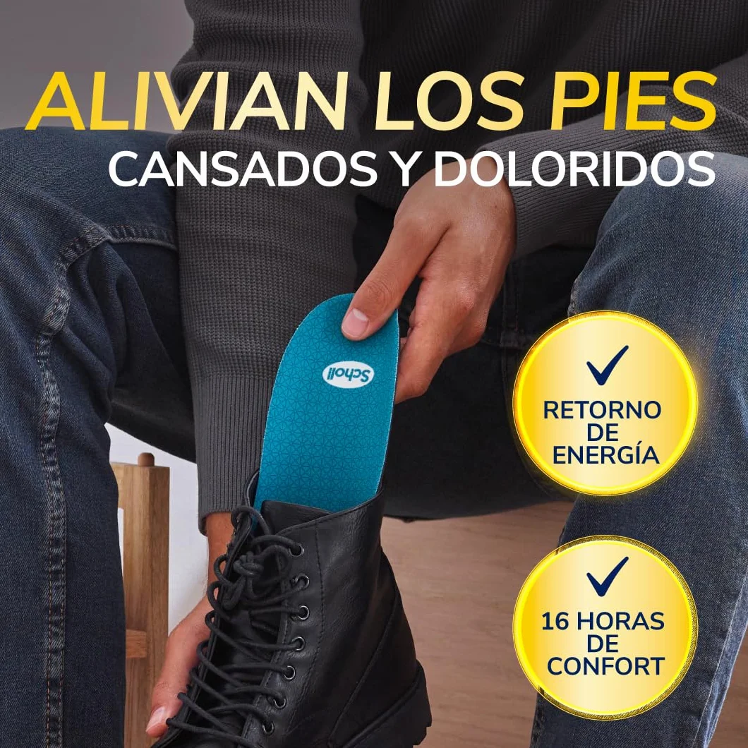 Scholl GelActiv Profesional Plantillas de Gel para Hombre Botas Zapatos Trabajo Comodidad Absorción Impactos Tecnología GelWave Talla 40-46.5