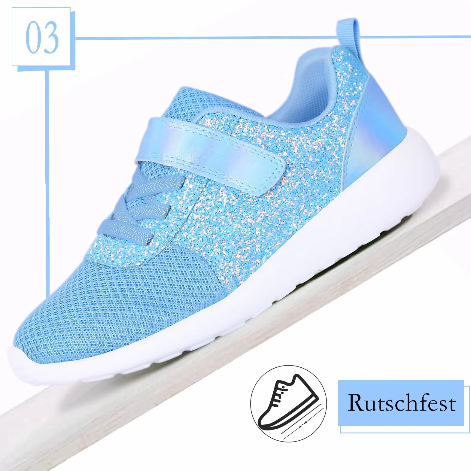 Harvest Land Zapatillas Niñas Deporte Transpirables Corre Ligero Antideslizante Tenis Calzado Exterior Azul 29EU