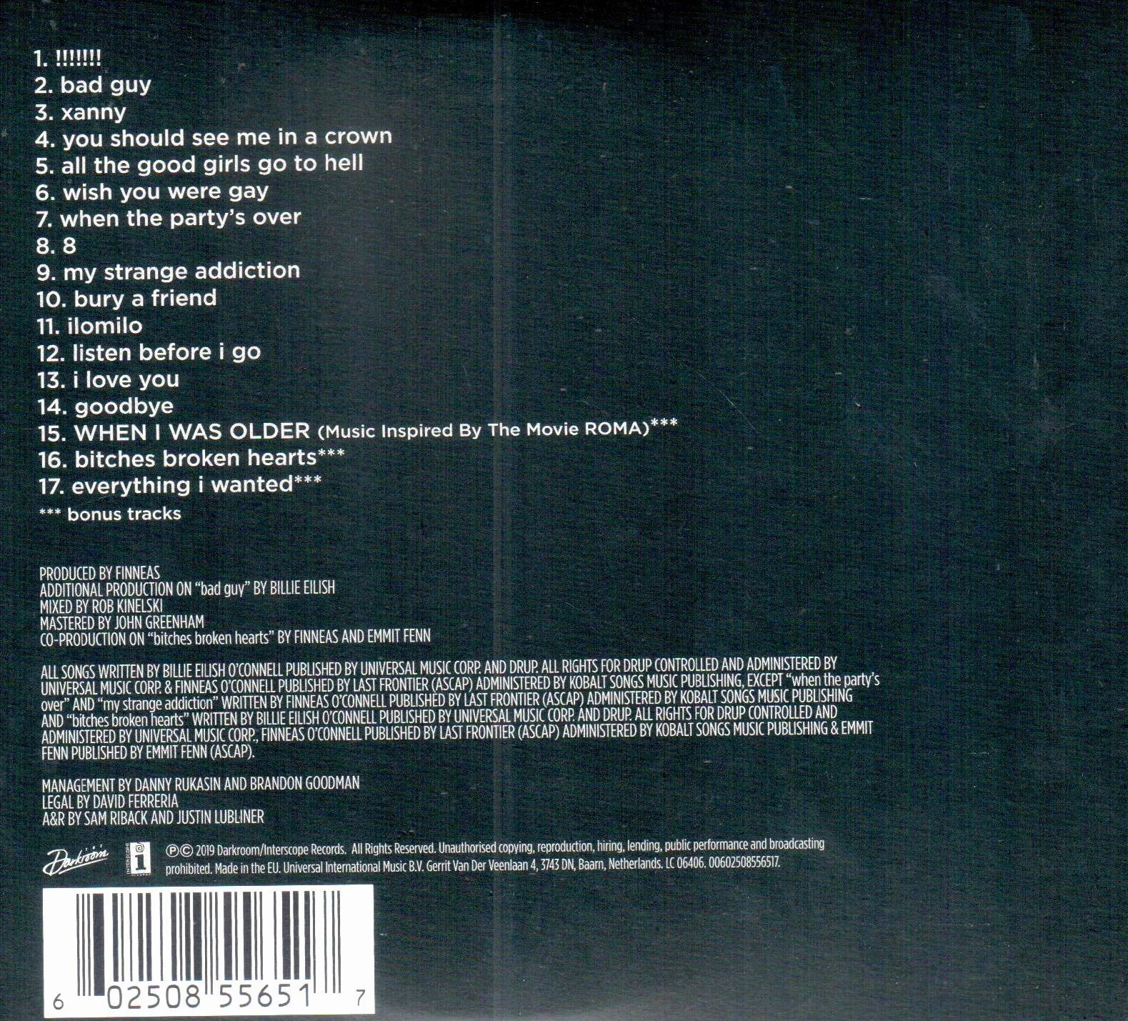WHEN WE ALL FALL ASLEEP WHERE DO WE GO Explicit Lyrics