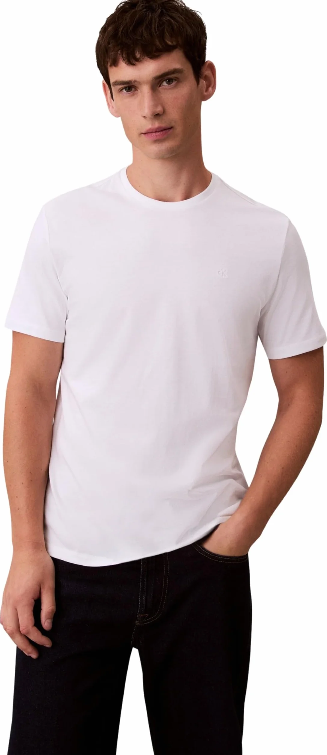 Calvin Klein Classic Monogram Camiseta Manga Corta Hombre Cuello Redondo