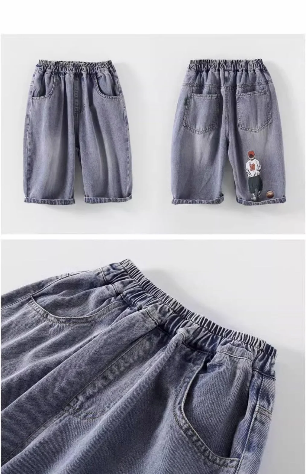 Pantalones Vaqueros Elegantes para Niños 3-14 Años Slim Fit