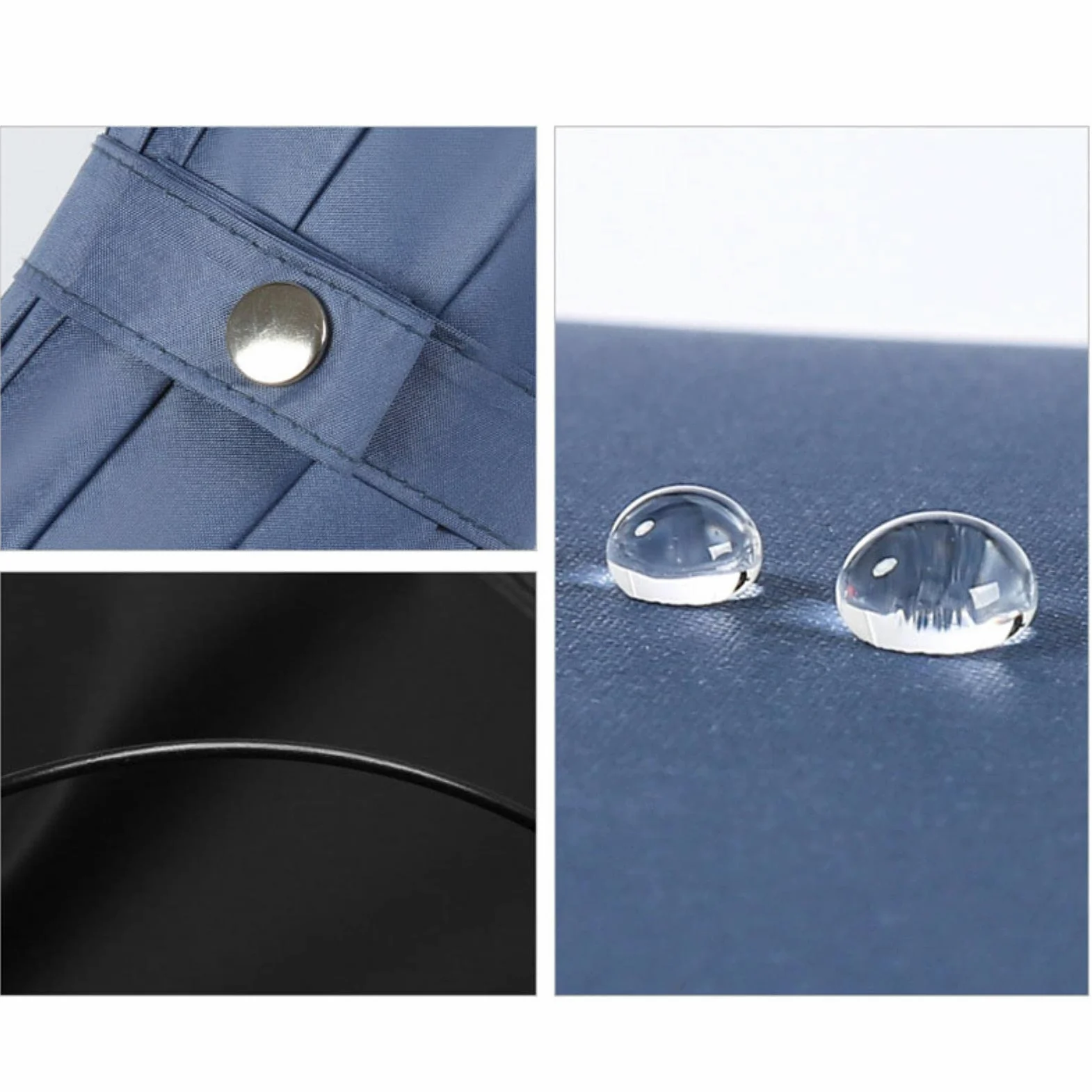 Mini Mubrella - Paraguas grande de 16 varillas, resistente, totalmente automático, paraguas de lluvia para hombres y mujeres, paraguas plegables de lujo para hombres y mujeres, paraguas