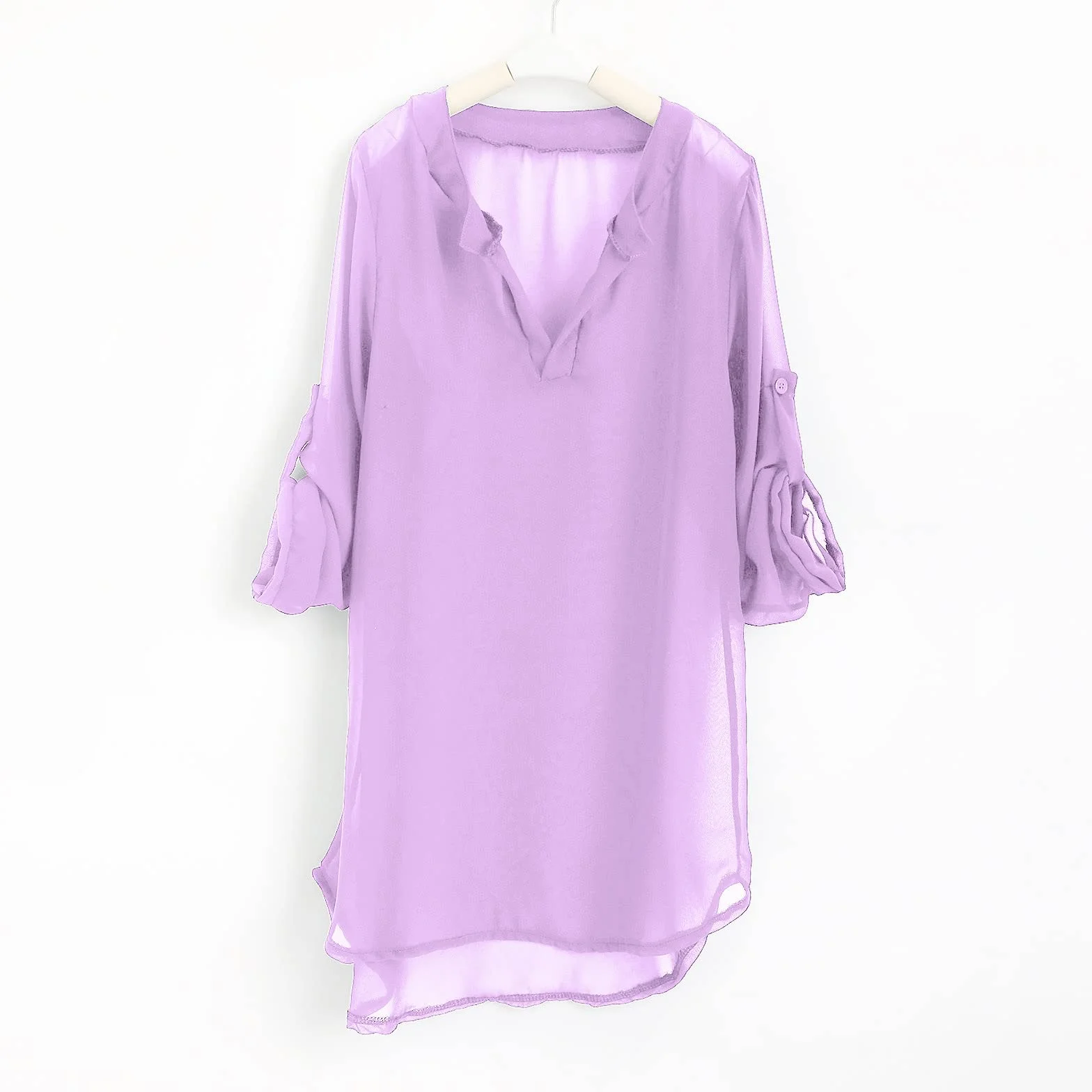 2025 - Traje de baño infantil para niña niña cubierta de playa para niña, camisa de gasa, bikini, traje de baño, vestido de playa, cubierta de natación azul