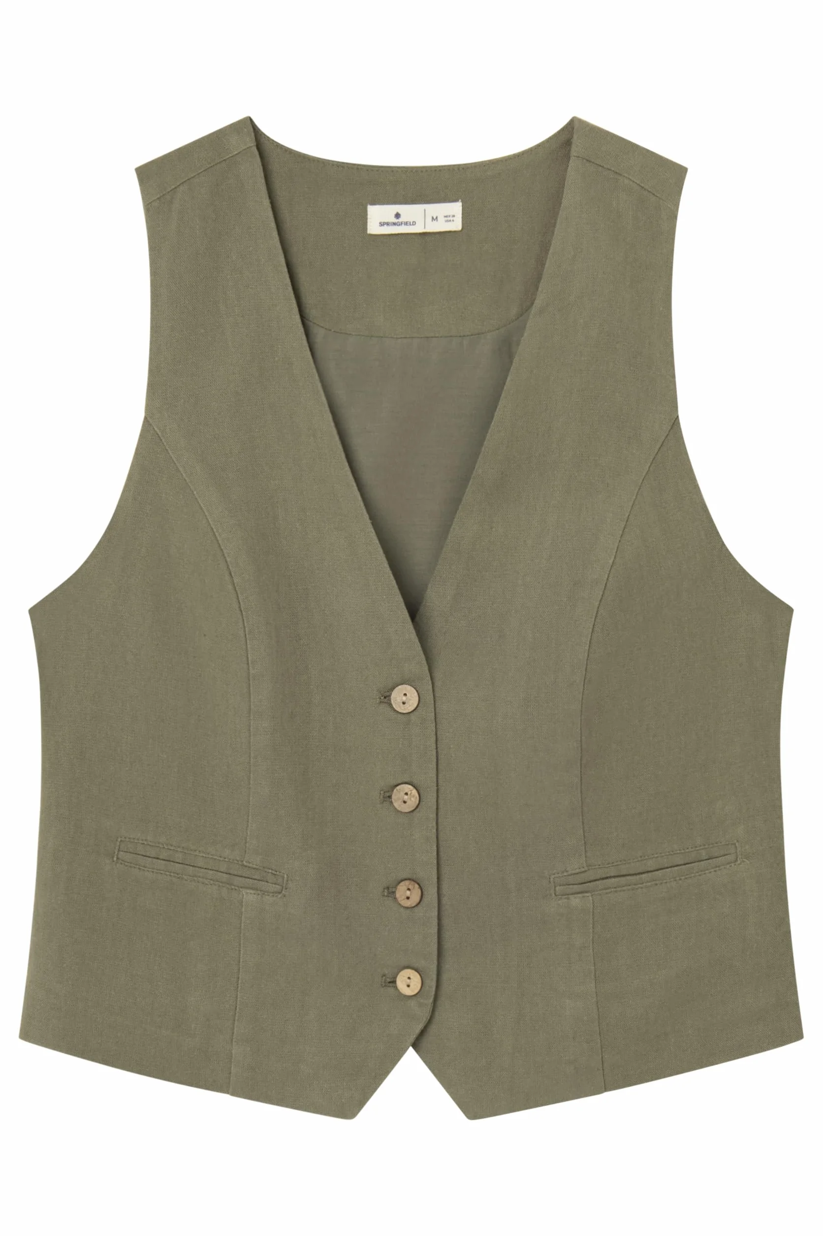 SPRINGFIELD Chaleco Lino Mujer