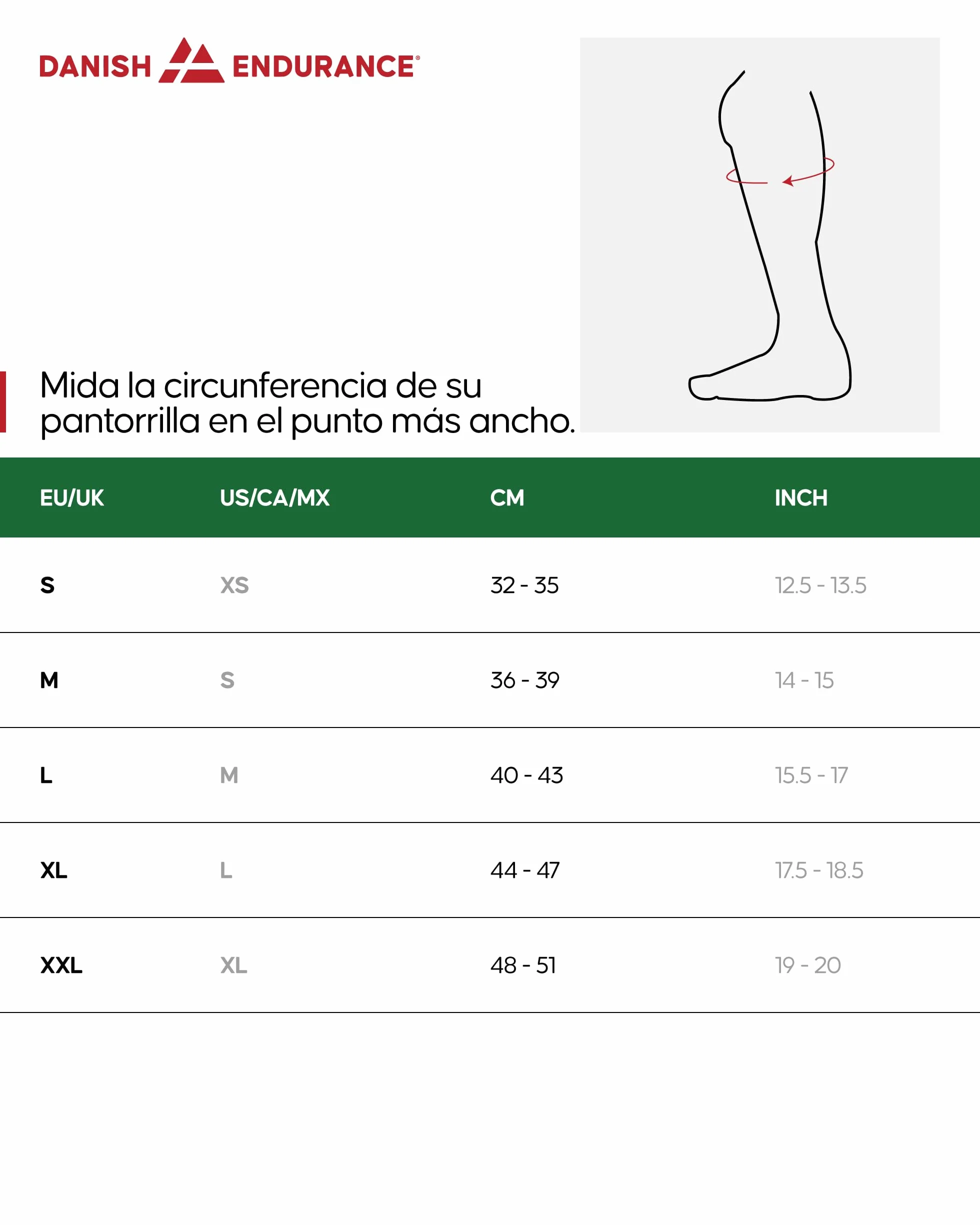 DANISH ENDURANCE Manga de Compresión Premium para Running, Secado Rápido, Hombre y Mujer, 1 o 3 Pack