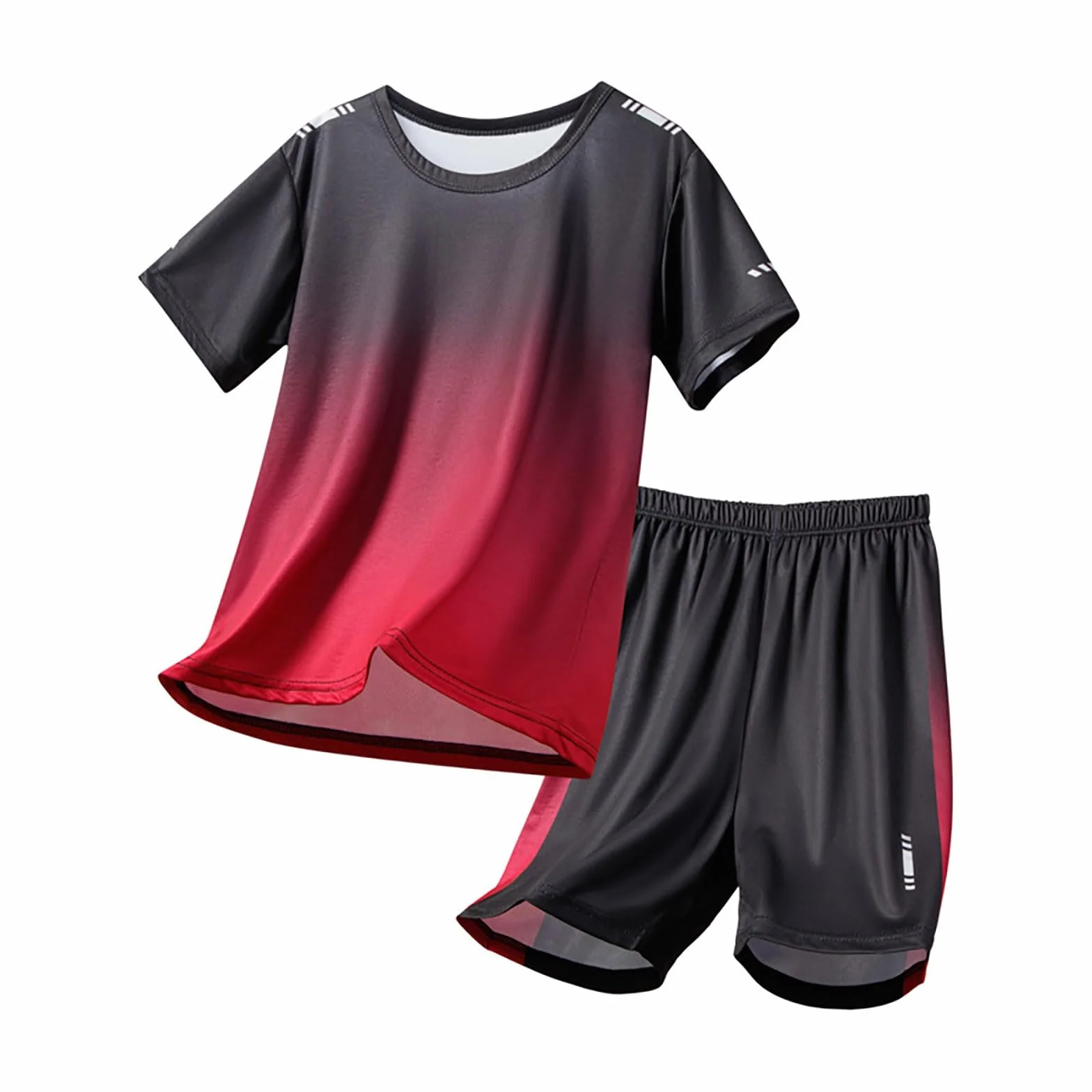 Conjunto completo de ropa de verano para niños camisetas manga corta y pantalones cortos deportes