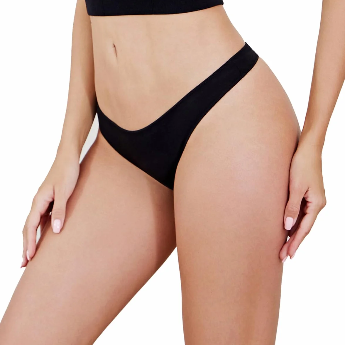 Channo Tangas de Algodón para Mujer, Lisos y Suaves con Acabado Fino Que No Marca