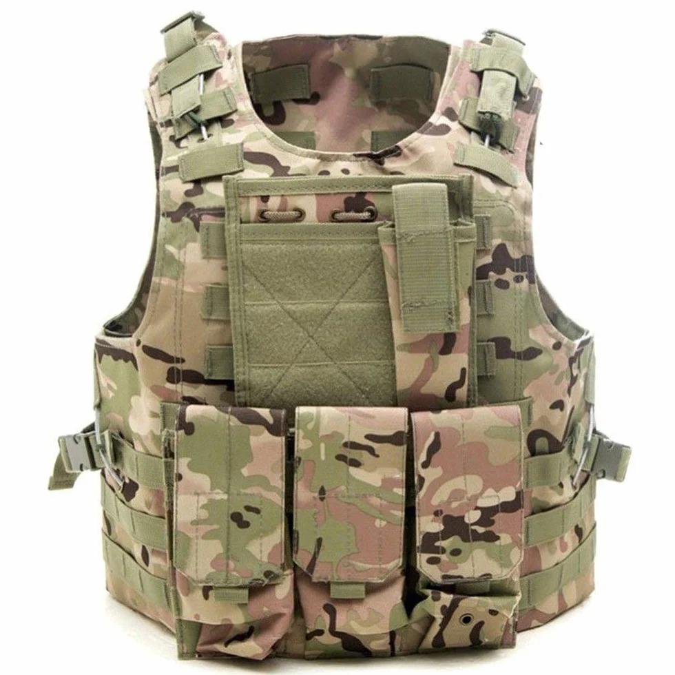 Chaleco Táctico Multifuncional de Caza y Combate Camuflaje