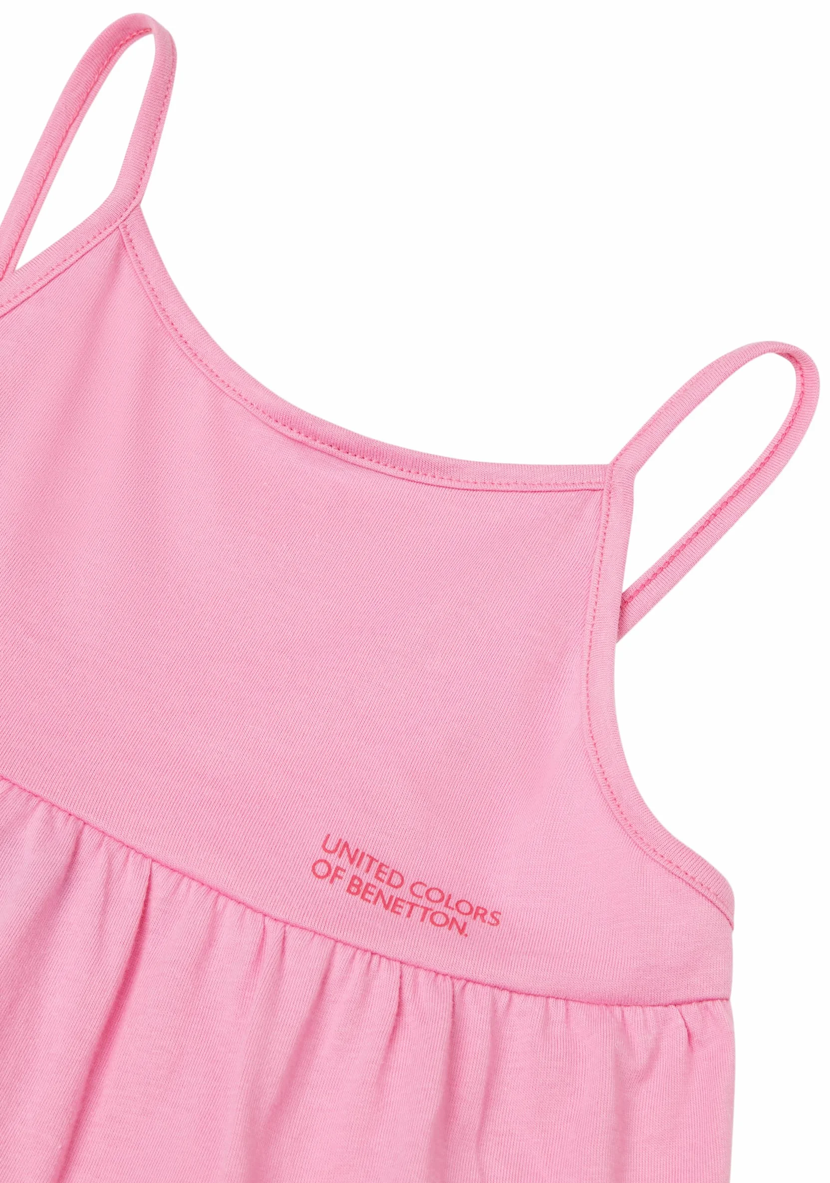 United Colors of Benetton Vestito 30960v00f Salida de baño, Rosa, 120 cm Niñas y niñas