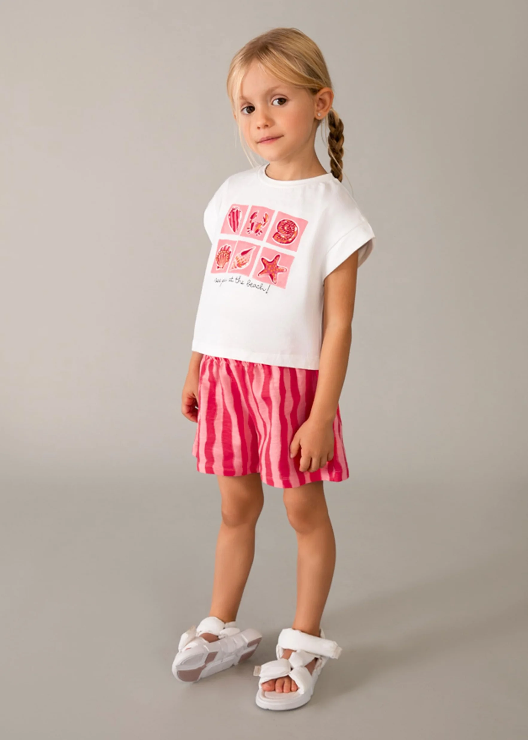 Mayoral Conj. Short Felpa Flame para niña Amapola