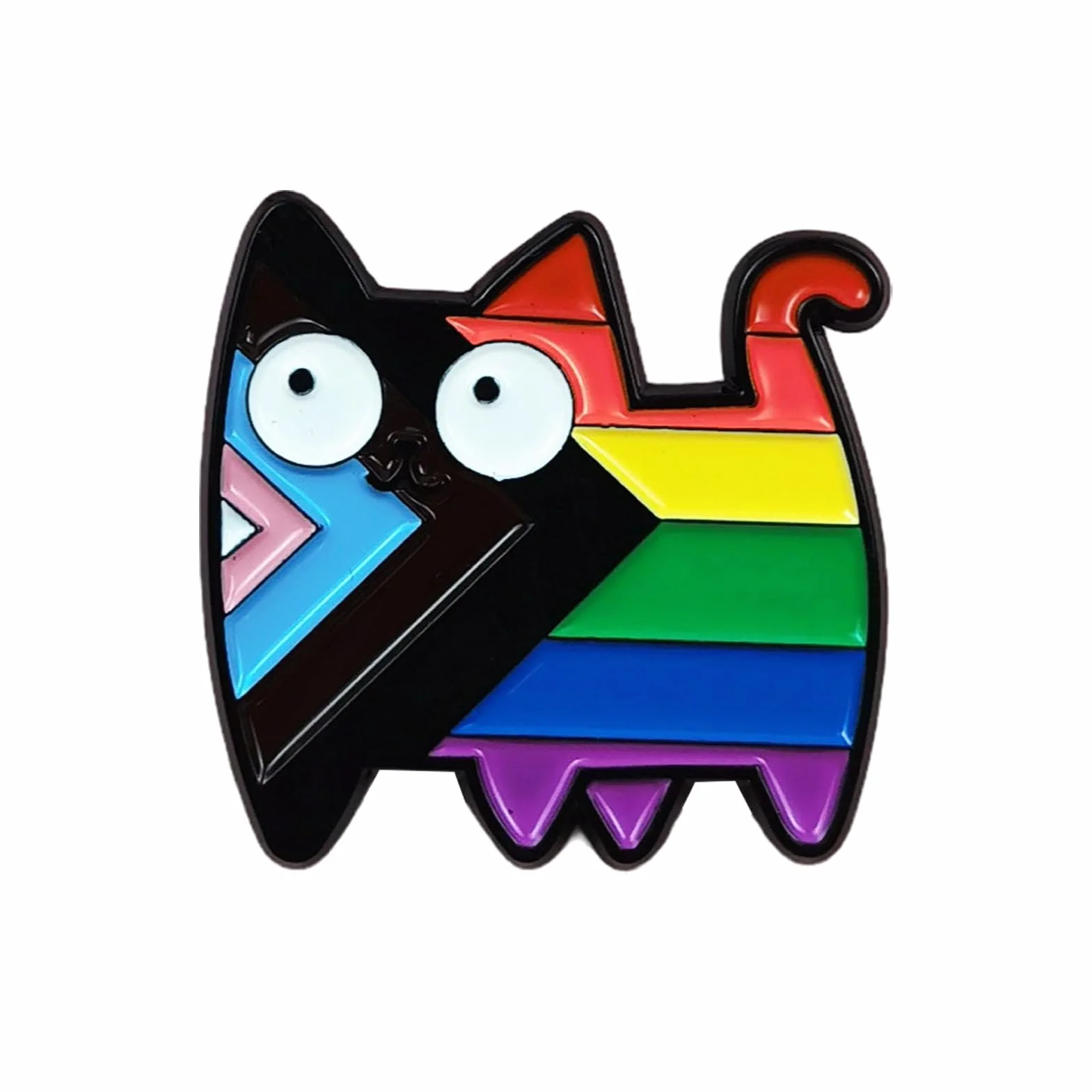 Pin Del Orgullo LGBT Arco Iris Homosexual Broche Insignia Gays Esmalte Alfileres Pines Gato Regalo Mes Del Orgullo