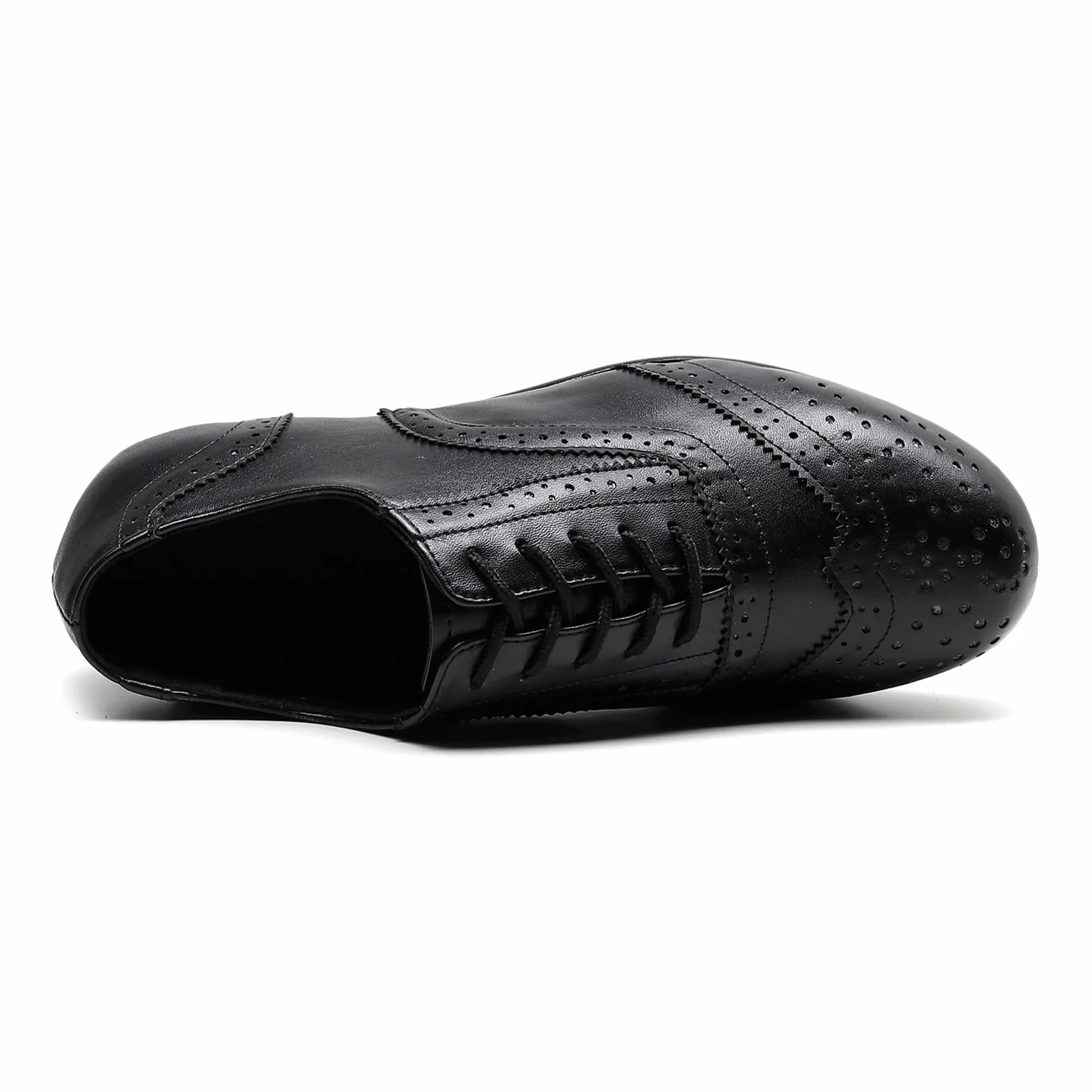 Zapatos de Claqué Hombre Tacón Bajo Cordones Brogue Transpirables
