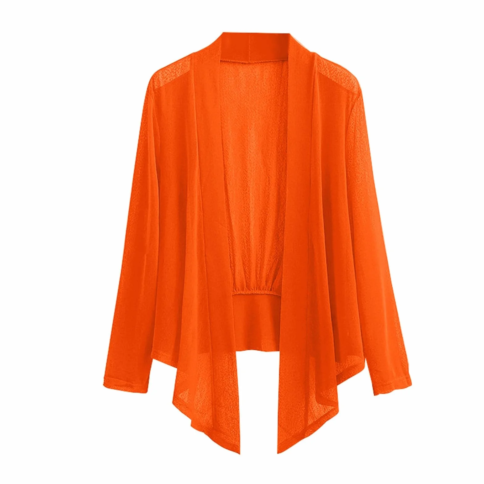 Bolero - Chaleco para mujer, elegante, talla grande, informal, manga larga, abrigo versátil, chaquetas