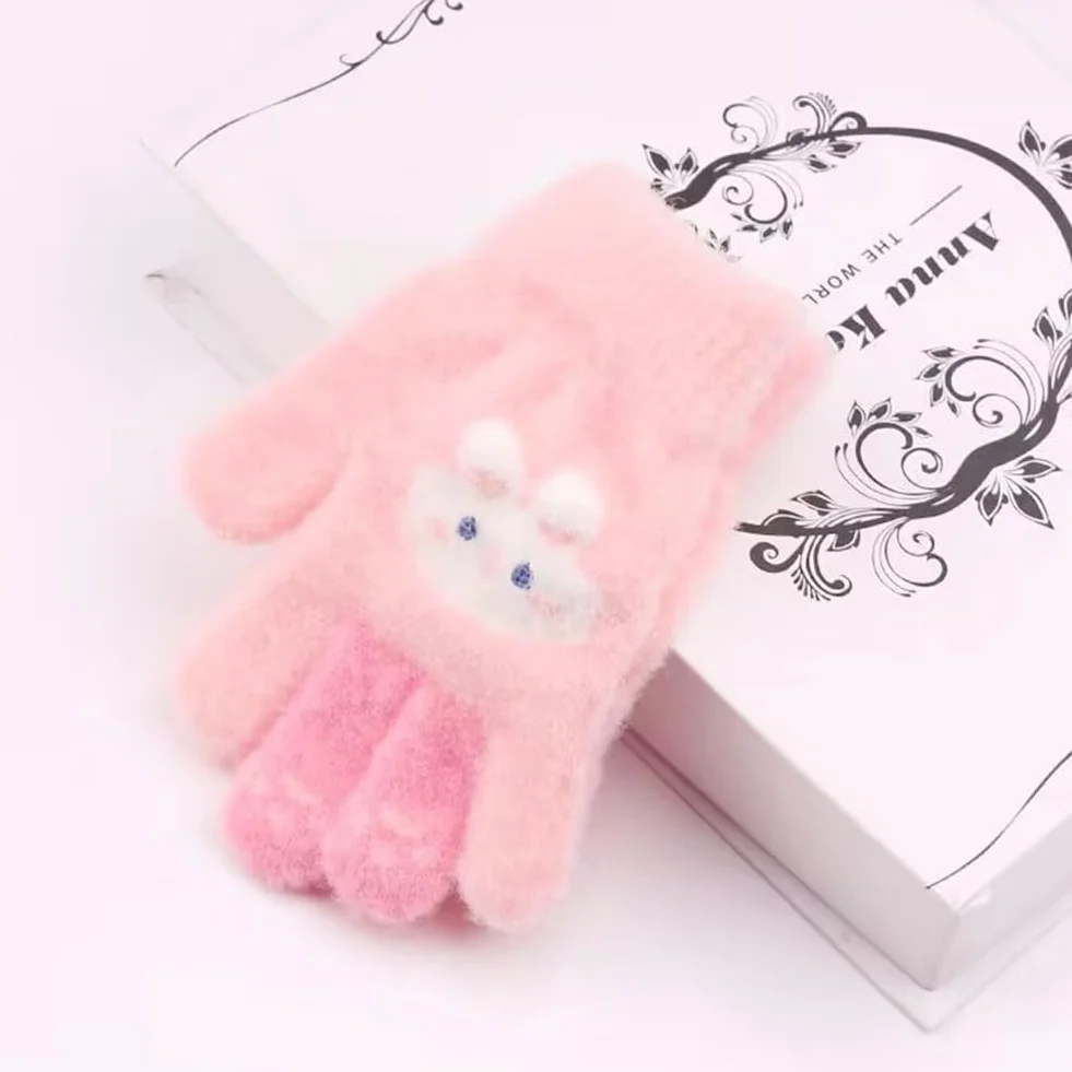 Guantes Térmicos Invierno para Niña 2-6 Años Elástico Punto