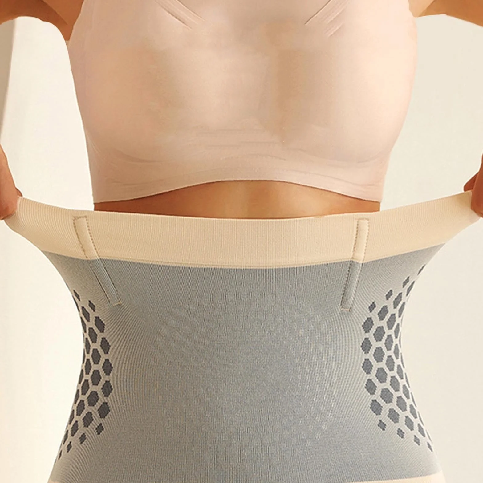 Pantalones Cortos Termogénicos Reductores 4 en 1, Moldeadores Cuerpo con Control Barriga Cintura Alta para Mujer