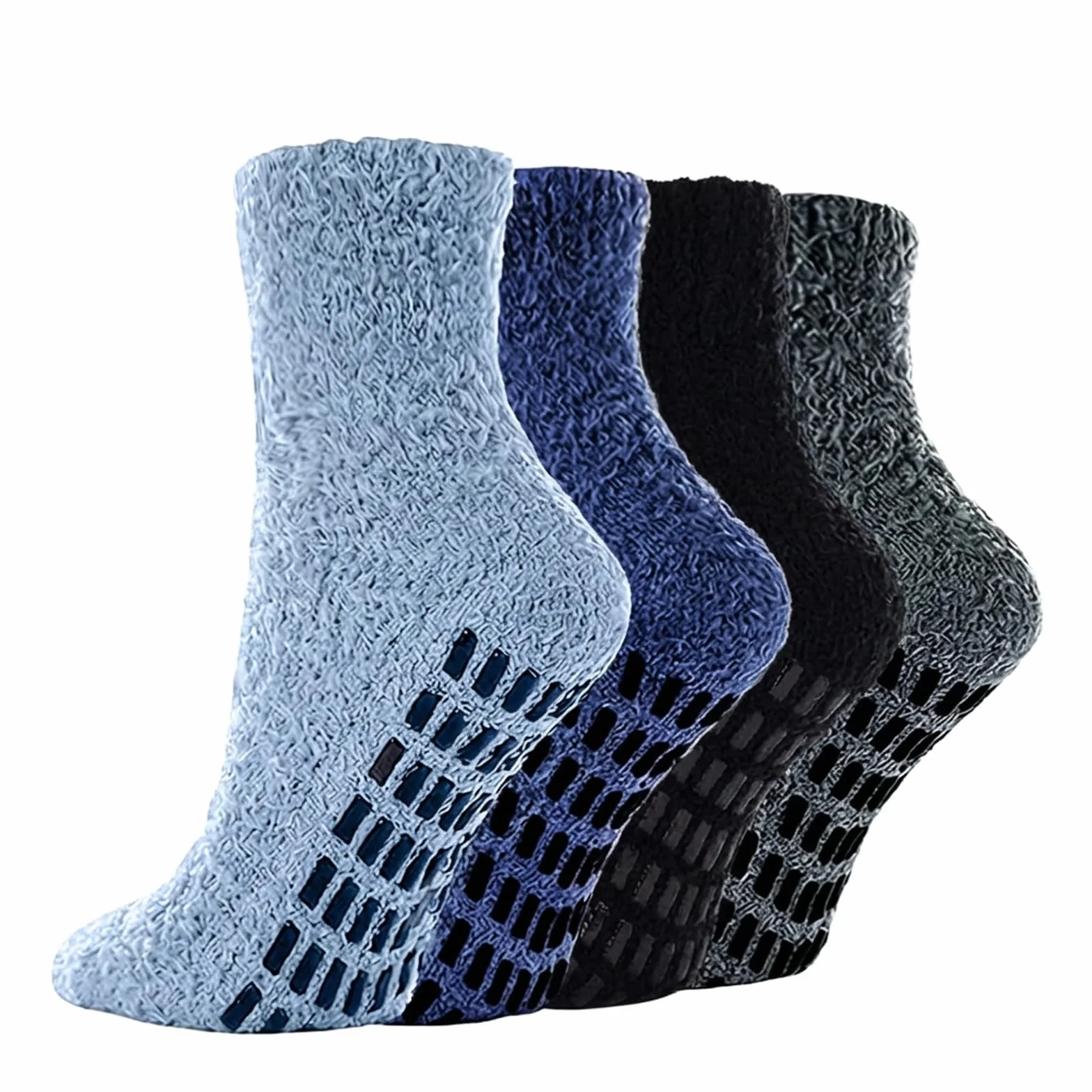 Flintronic Calcetines Invierno Antideslizantes Hombre Calcetines Térmicos Gordos