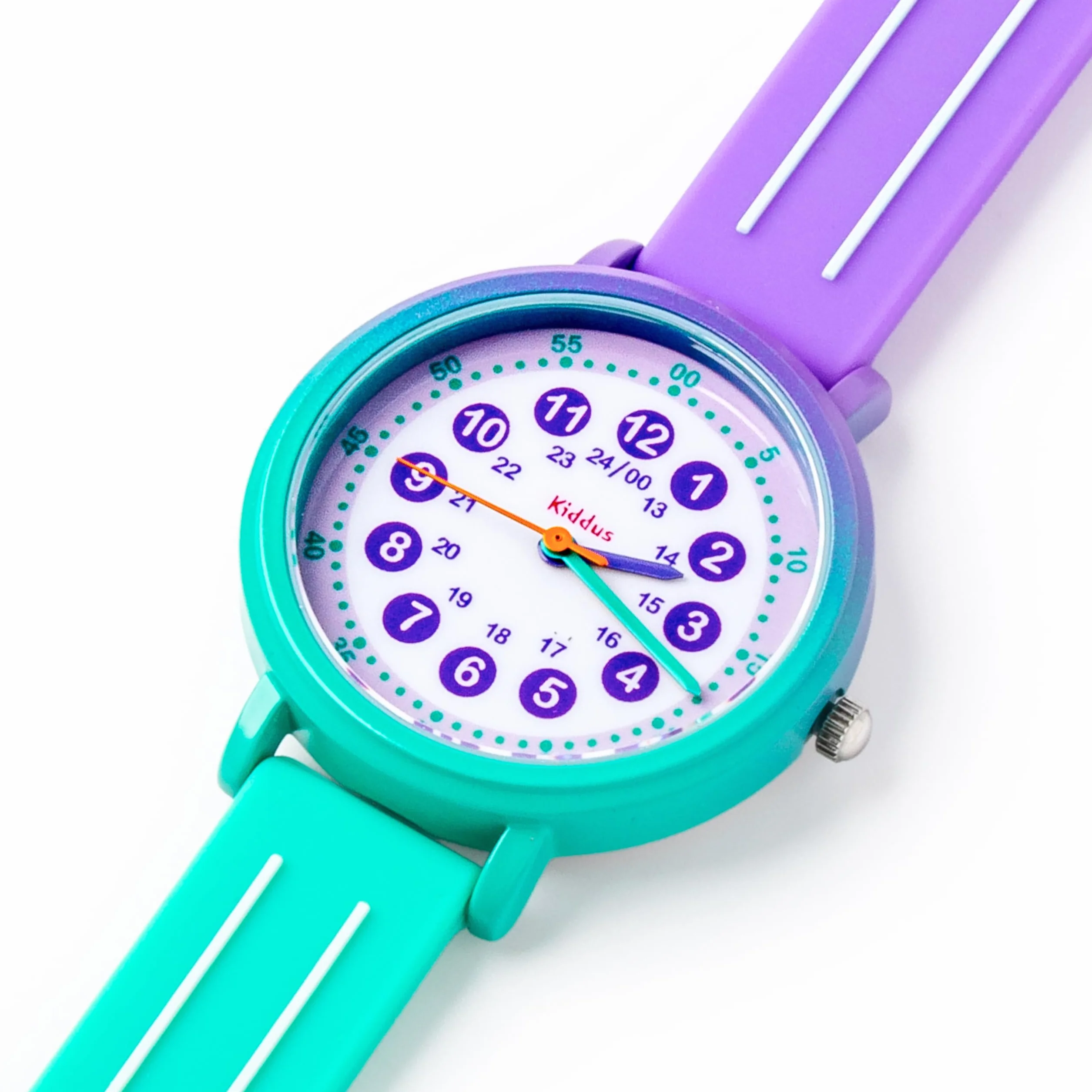 Kiddus Reloj de Aprendizaje para Niña, 5ATM Resistencia al Agua, Analógico Mecanismo Japonés