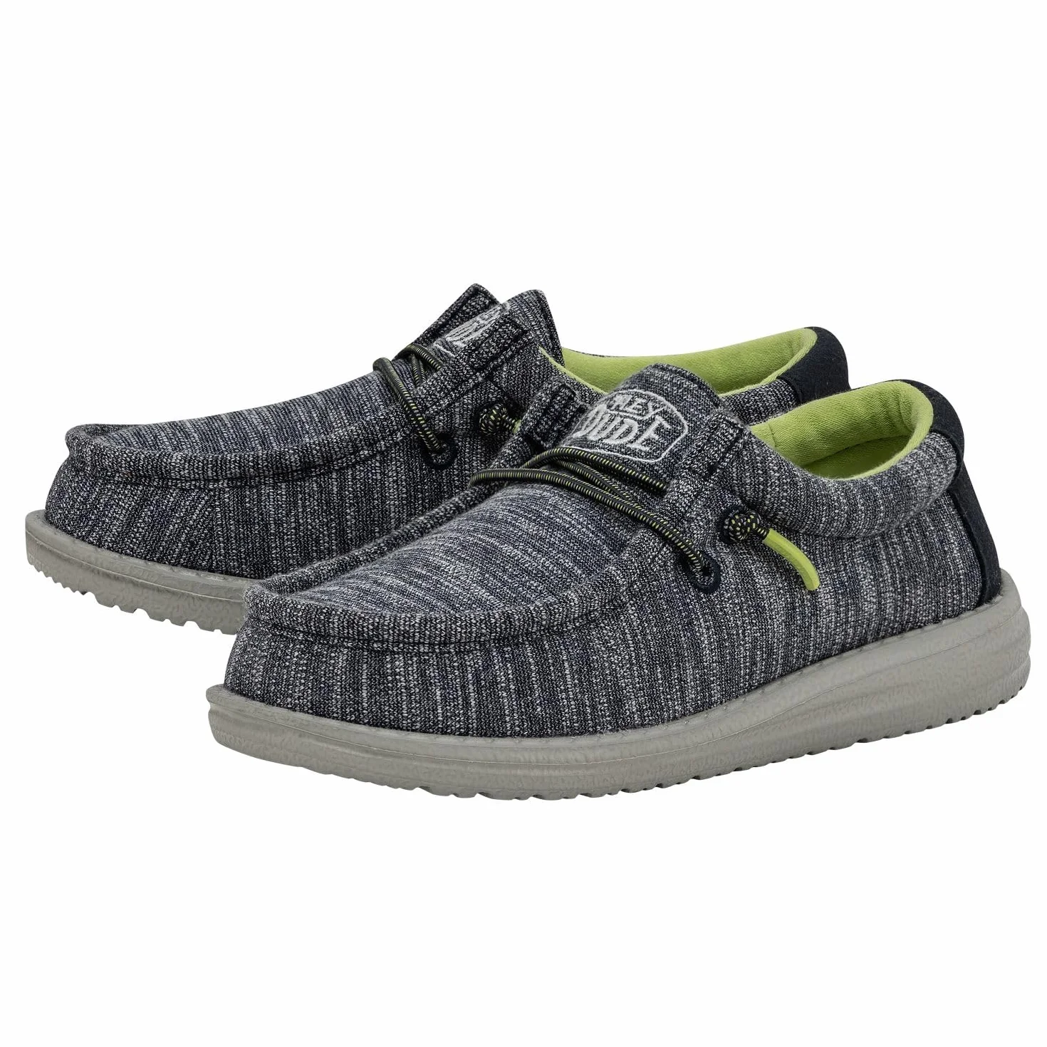HEYDUDE Wally Youth Stretch Moc Toe Shoes