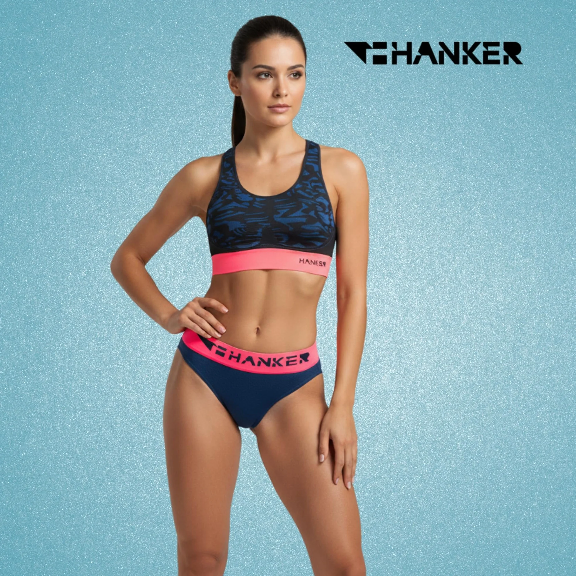 HANKER Braga Bikini Deportivo para Mujer Sin Costuras Transpirable