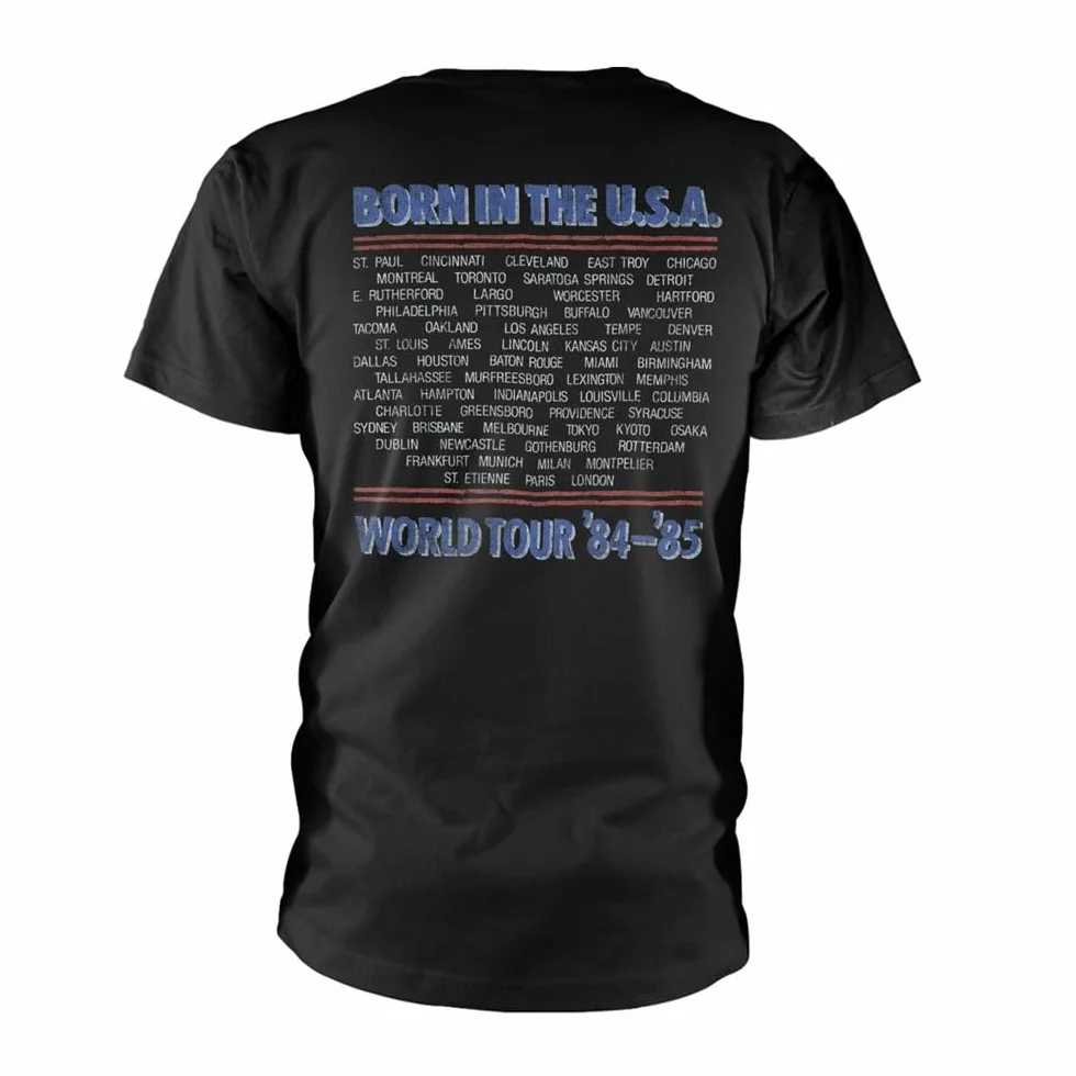 Plastichead Bruce Springsteen Tour 84-85 Camiseta Unisex Adulto