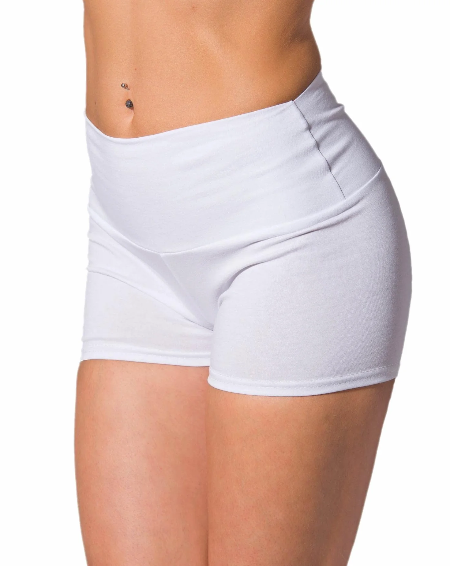 Pantalones Shorts Cortos de Cintura Alta para Mujer