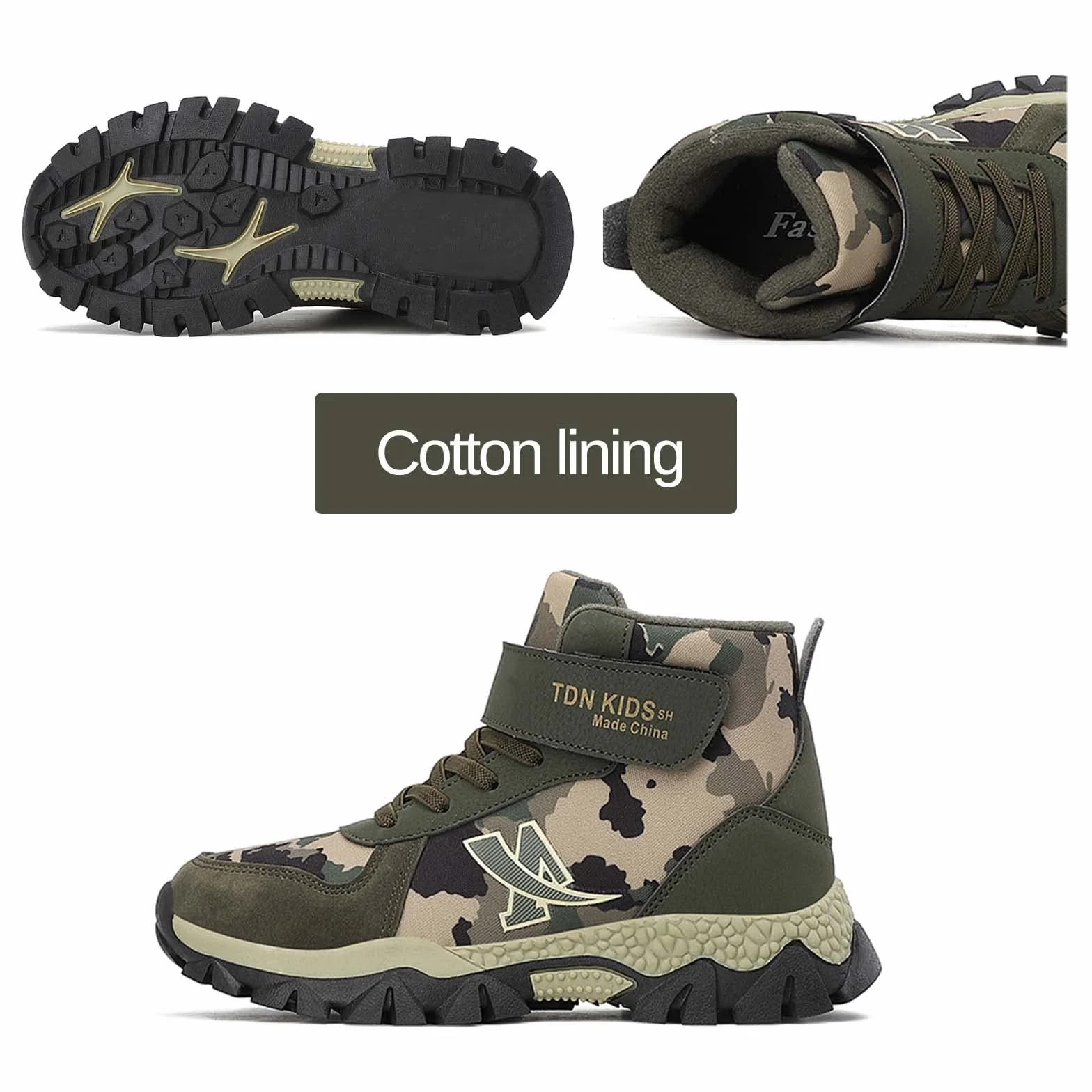 CERYTHRINA Zapatos de senderismo para niños impermeables antideslizantes invierno