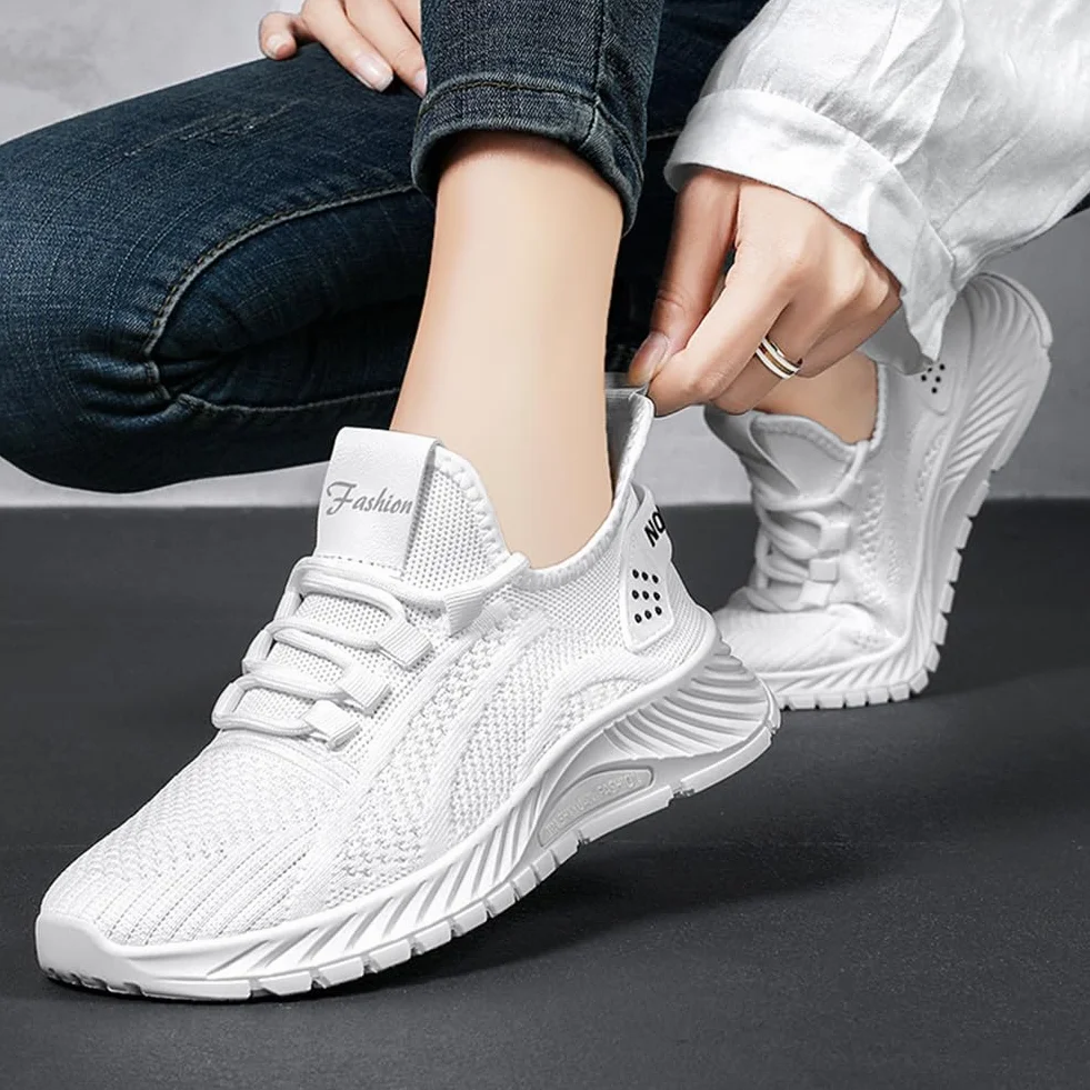 Mujer Zapatillas de Running Transpirables para Correr Gimnasio Deportivas Cómodas