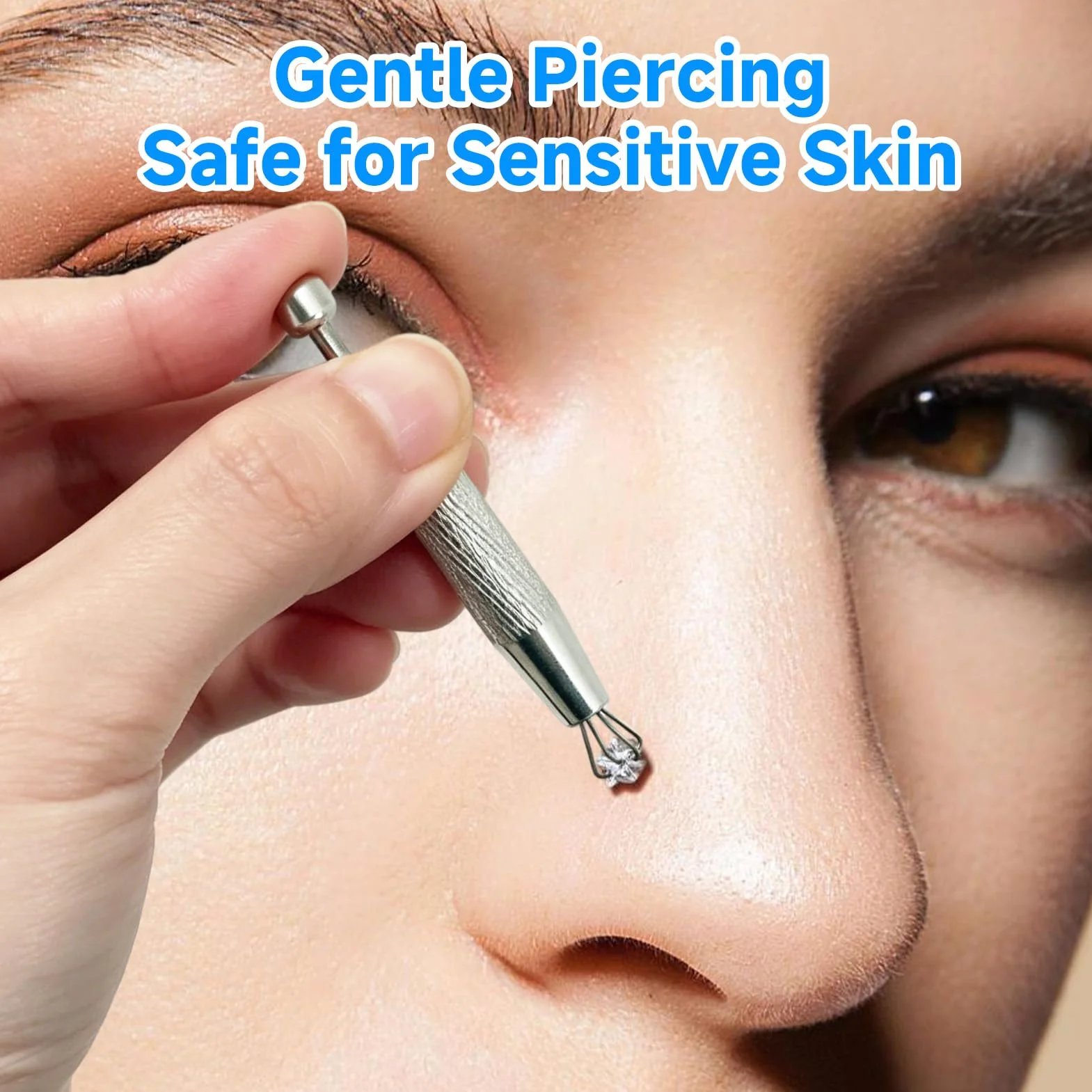 Set de Herramientas para Piercing 6 Piezas, Abridor de Bolas, Cateter, Aguja y Cambio para Oreja Nariz Labio
