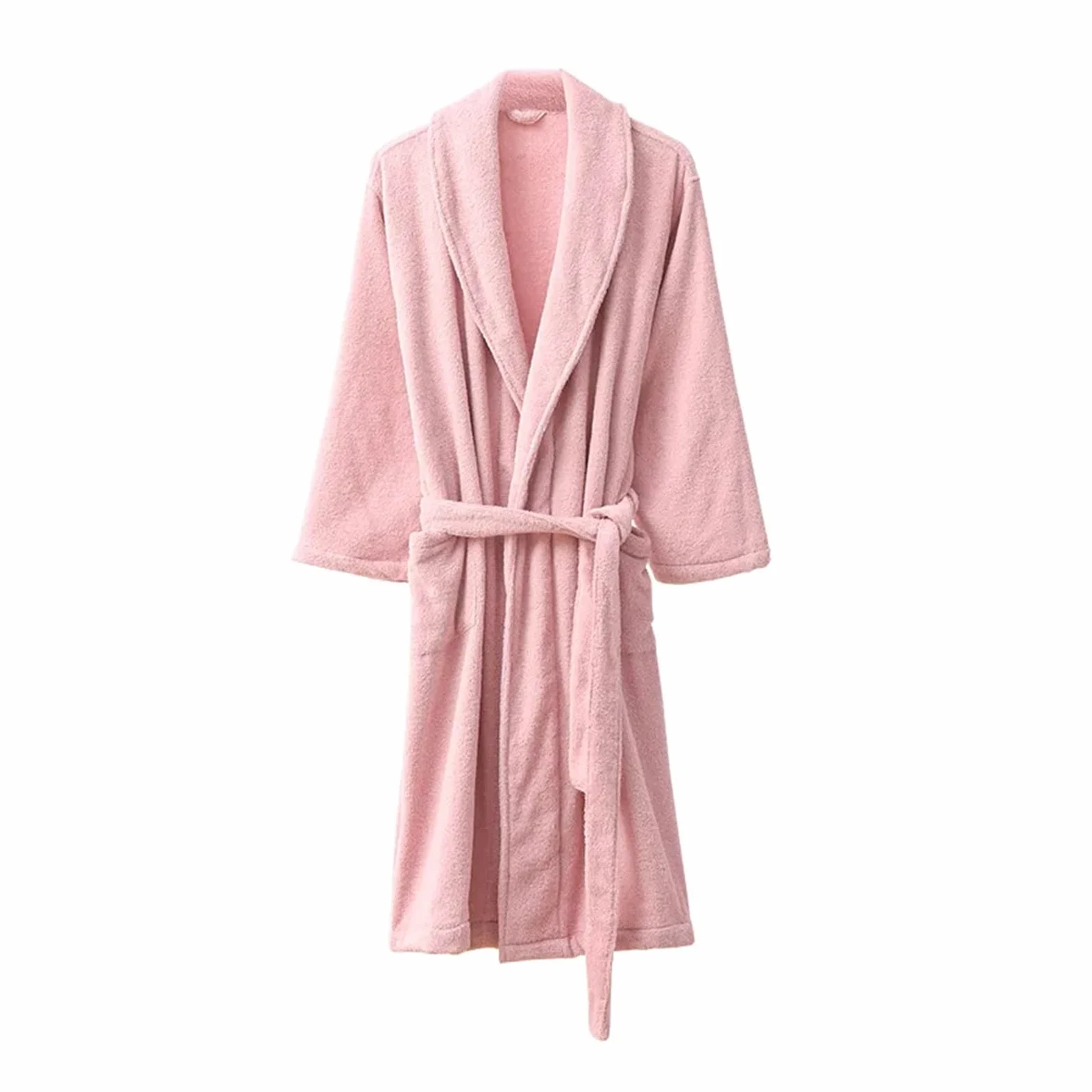 Albornoz Mujer Rizo Albornoz de algodón invierno for hombre, cálido, grueso, for amantes la ropa dormir, cómodo y acogedor for mujer