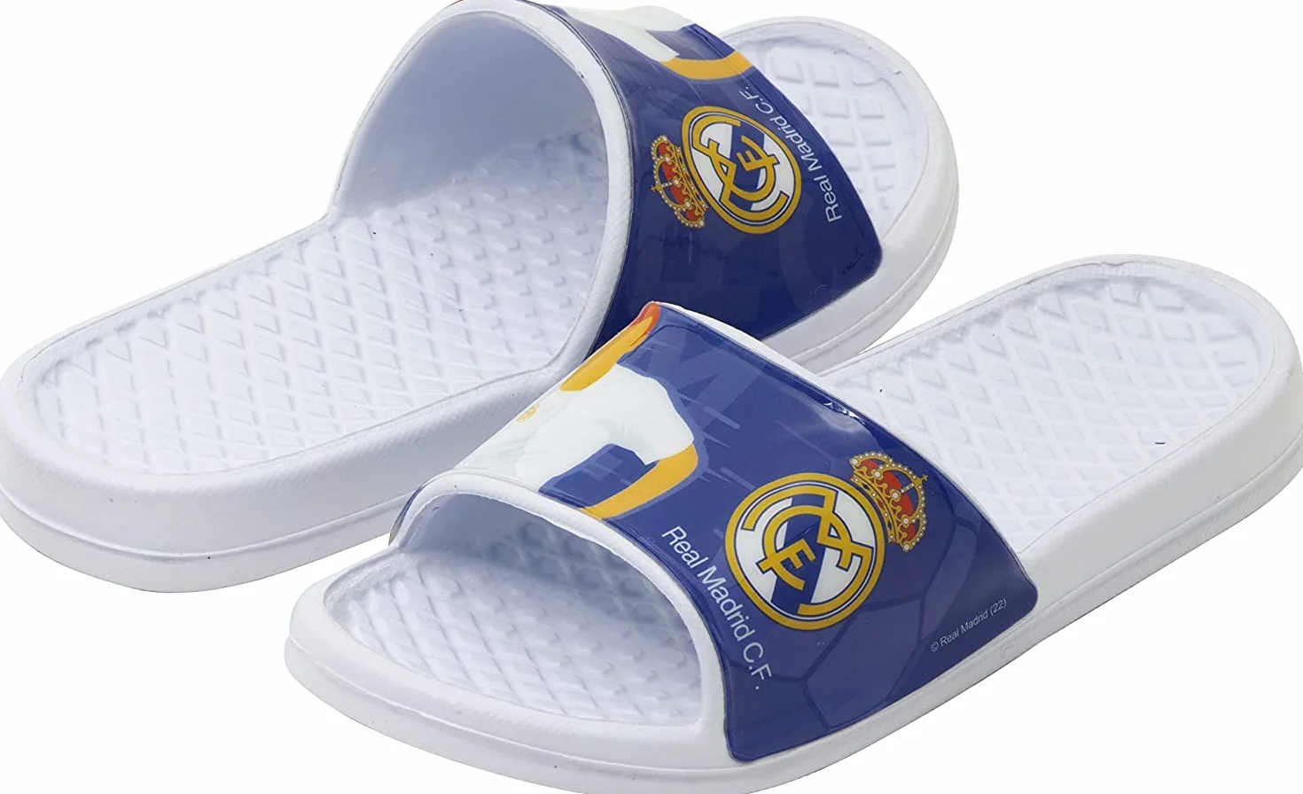 Chanclas Real Madrid para Playa o Piscina | Flip-Flop Real Madrid Club de Fútbol para Niños