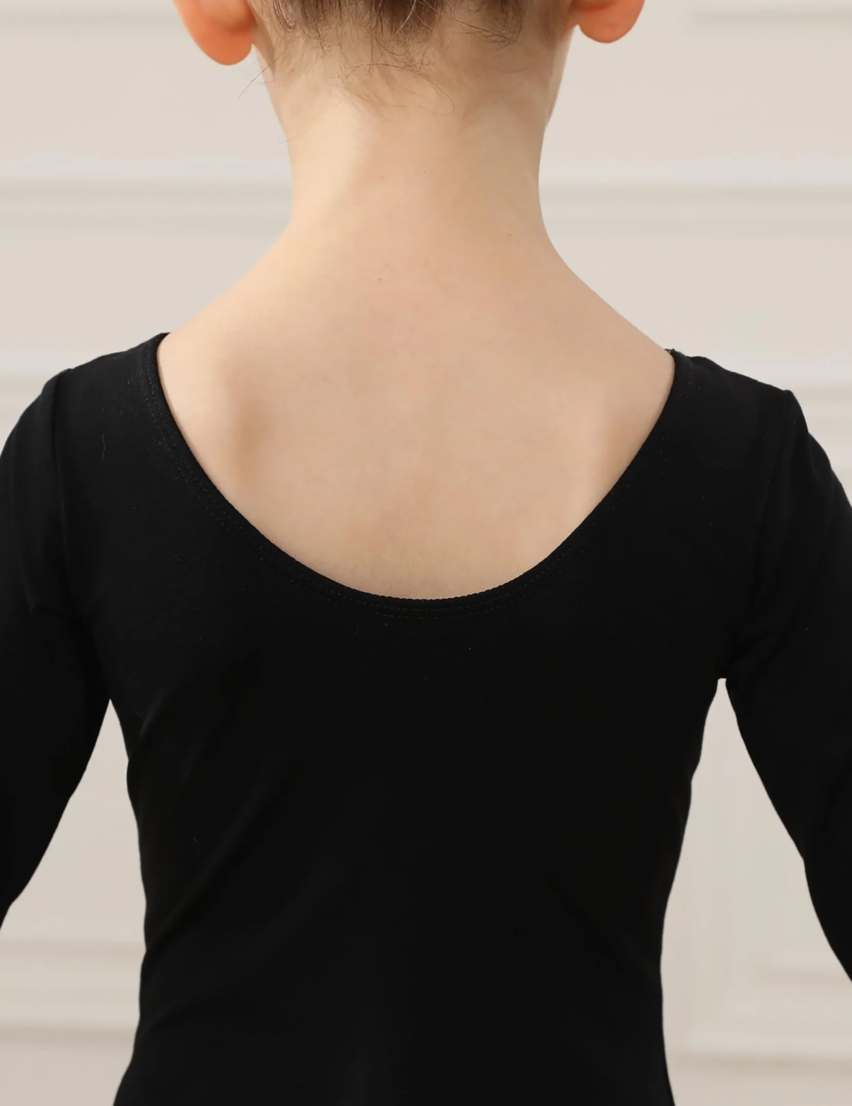HIPPOSEUS Maillot de Ballet Mangas Larga para Niña Leotardos Danza Clásico Gimnasia Ritmica