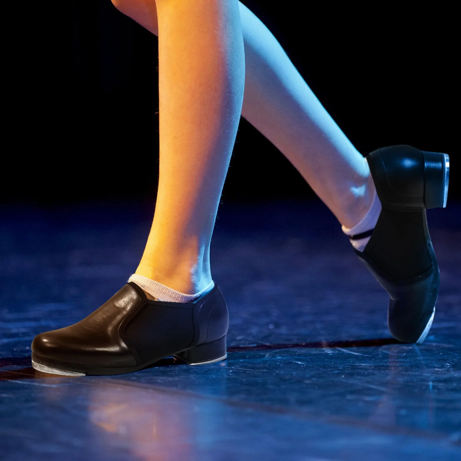 Zapatos de cuero para bailar jazz negros para hombres