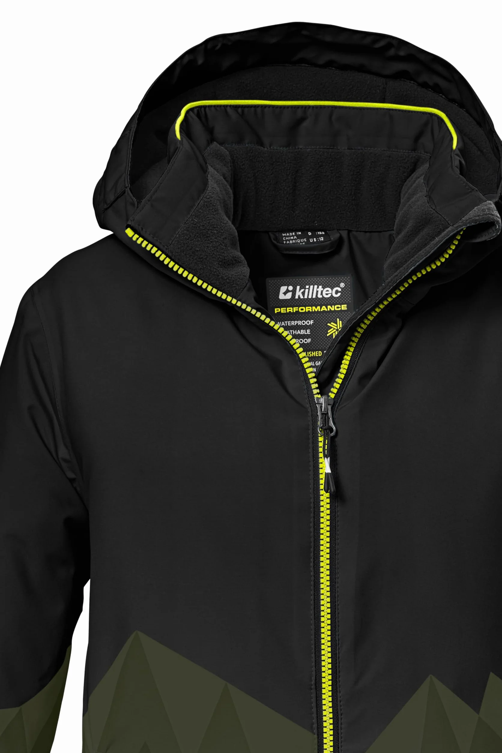 Killtec Ksw 383 Bys Ski Jckt Chaqueta de esquí funcional con capucha y paranieves Niños