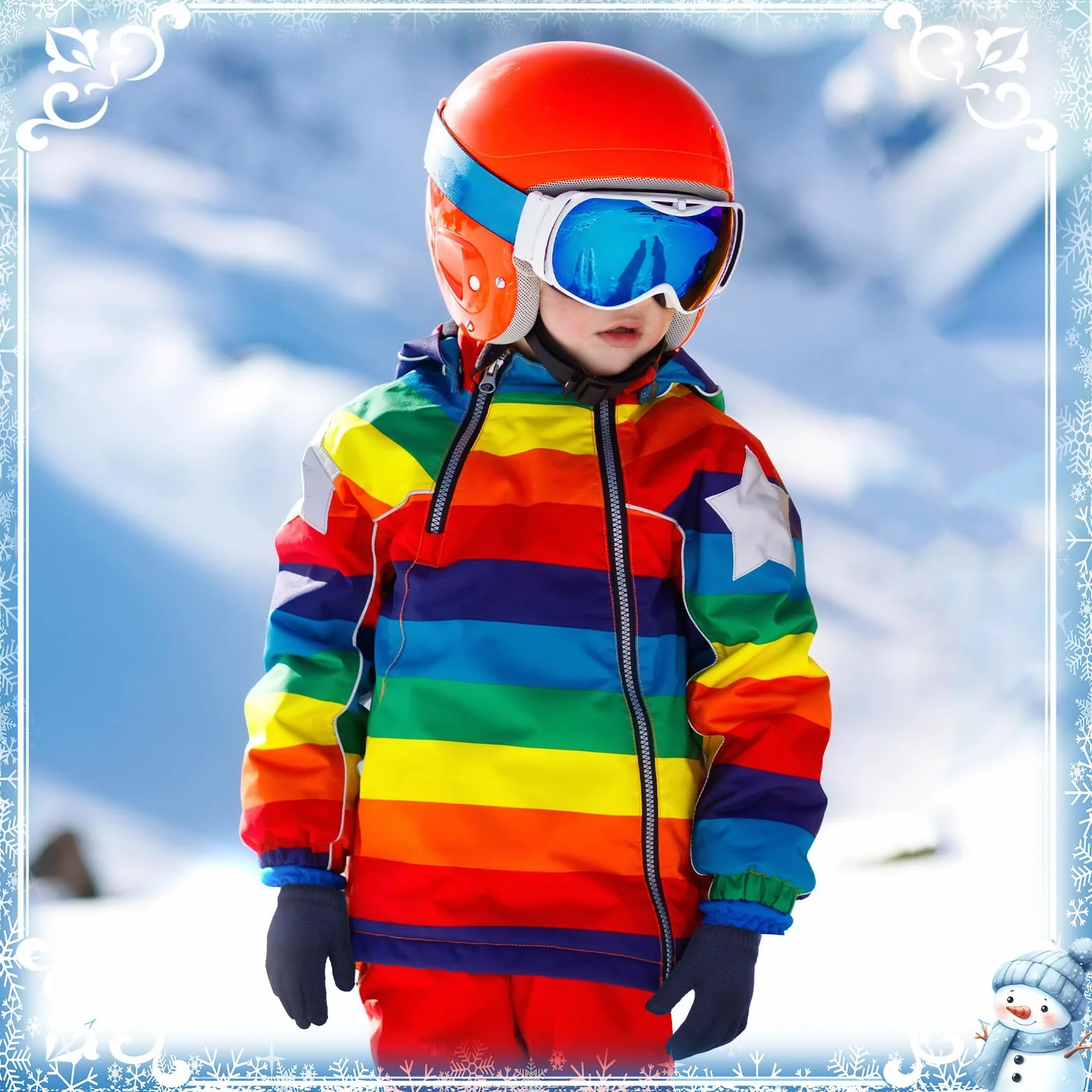 SATINIOR Guantes de Invierno de Punto para Niño 4 Pares Negro Azul Marino Café Verde Militar 1-4 años