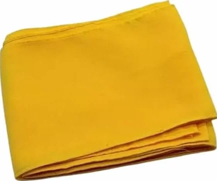 Sari de algodón amarillo puro para mujer, paquete de 1