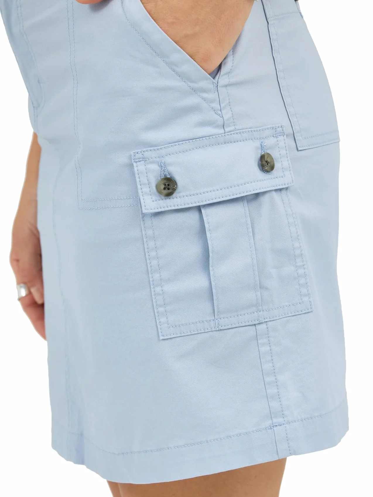 Lee Women's Ultra Lux Comfort Flex-to-Go Cargo Skort Shy Blue