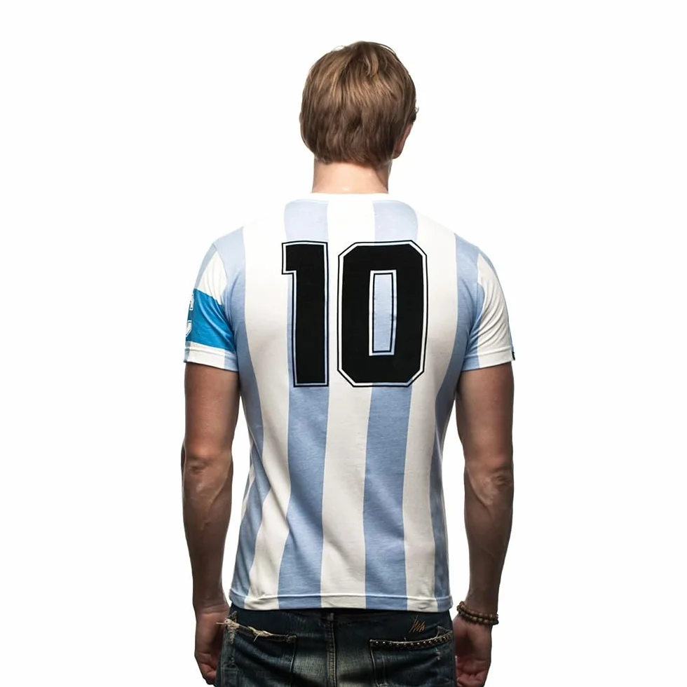 Copa Football Argentina Capitano Camiseta Hombre Blanco XS