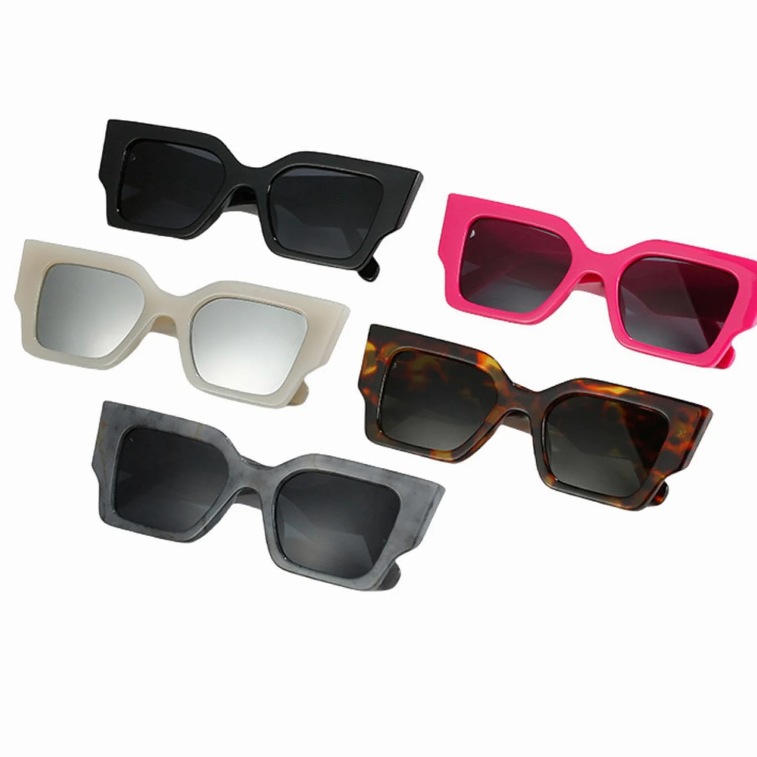 Gafas de sol multicolores de moda con protección UV400, gafas retro de moda para mujeres y hombres, estilo popular