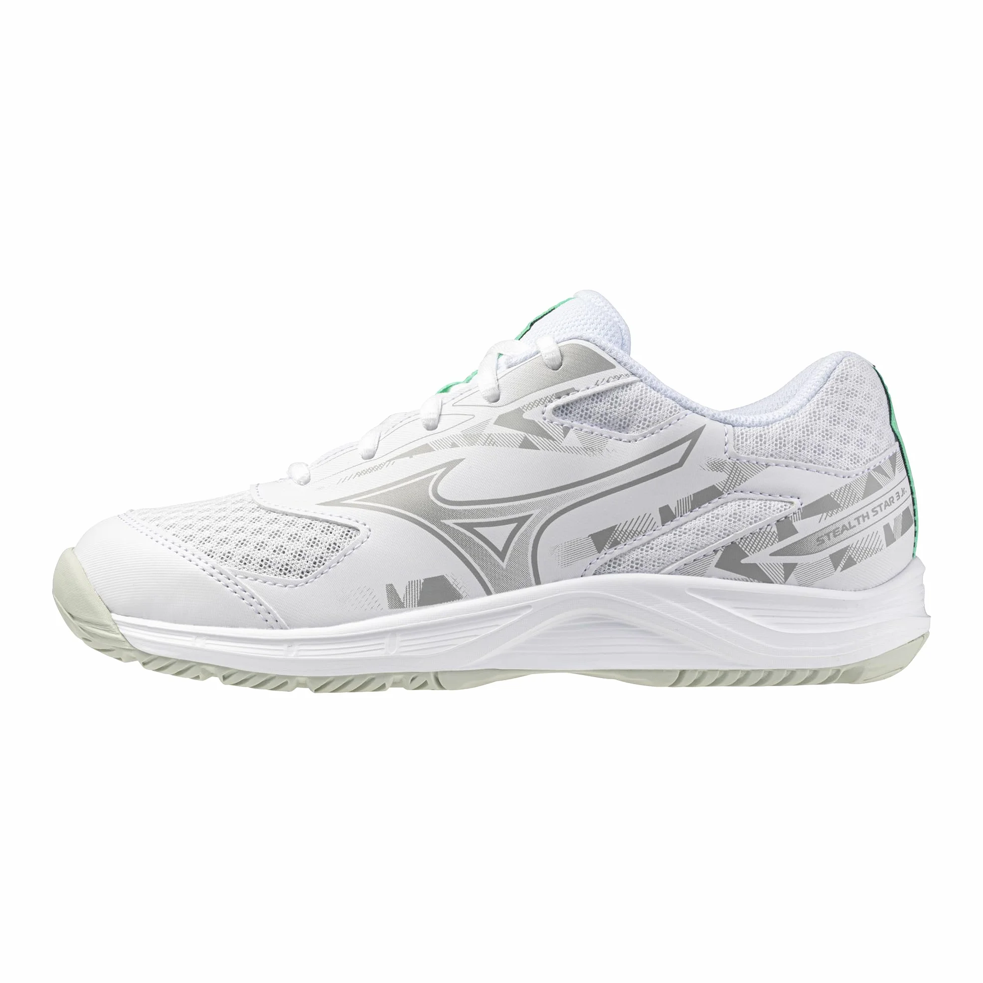 Mizuno Stealth Star 3 Jr. Buty biały/marokański niebieski/srebrny 39