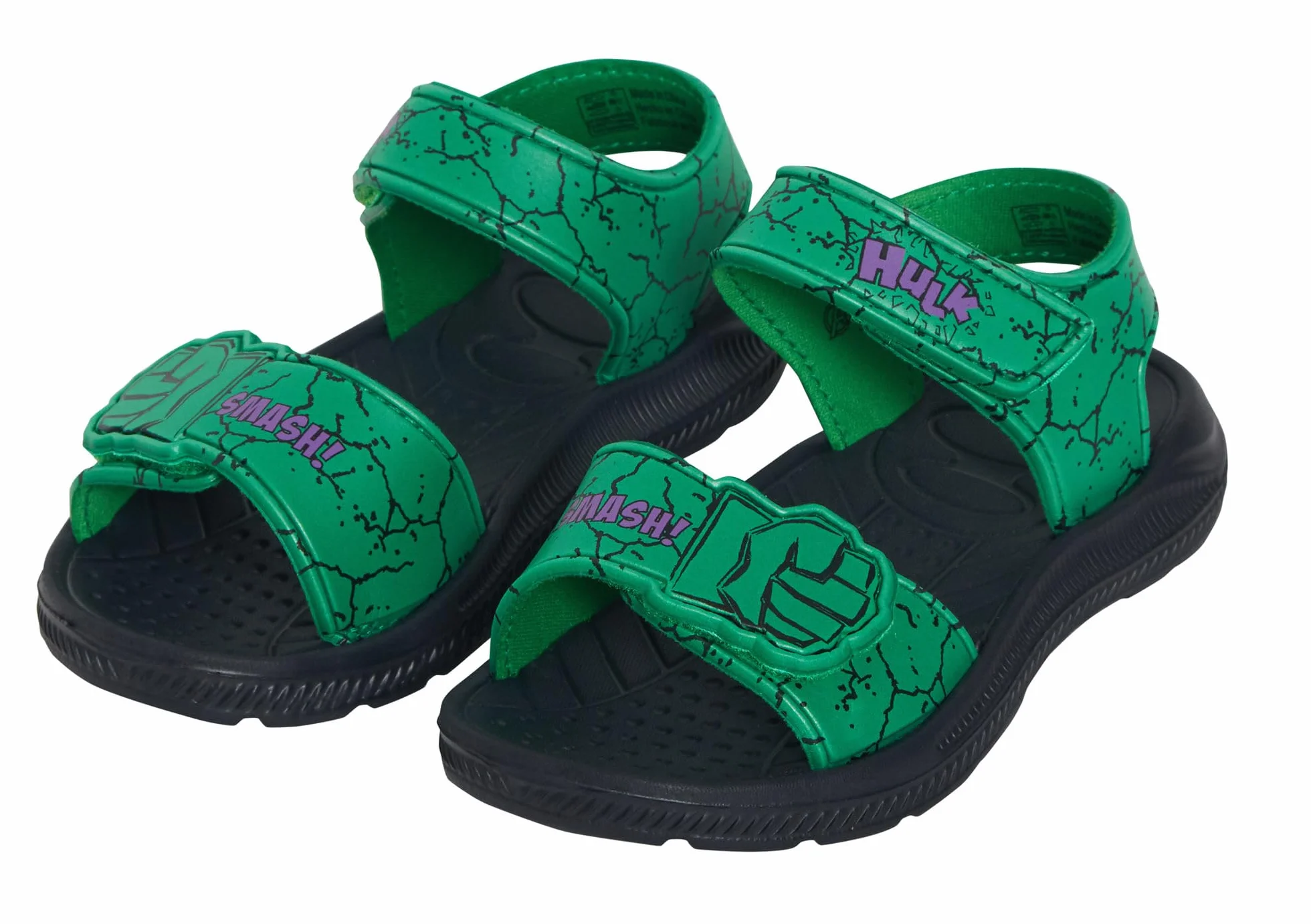 Marvel Incredible Hulk Sandals Boys Summer Sliders EVA Beach Shoes