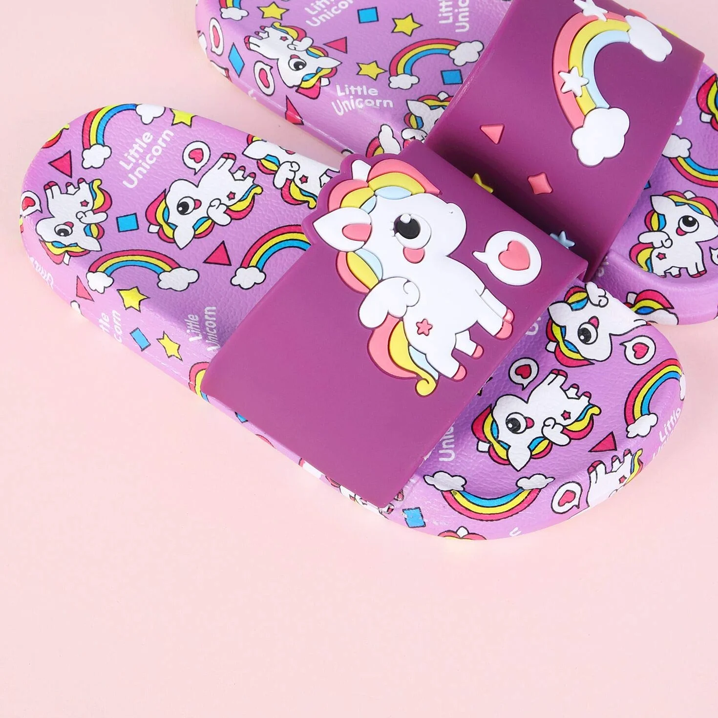 Chanclas para Niñas Sandalias de Baño Antideslizantes Unicornio