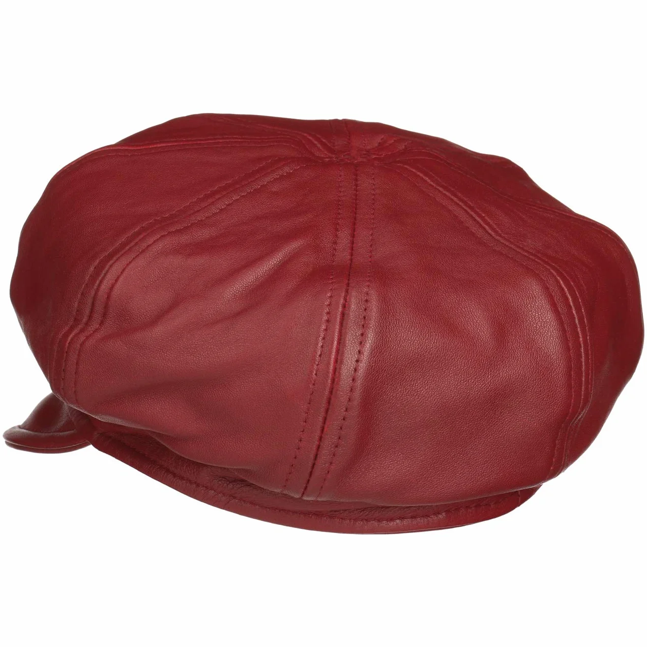 Seeberger Gorra Newsboy Piel Mujer Baker Boy Visera Otoño Verano Invierno