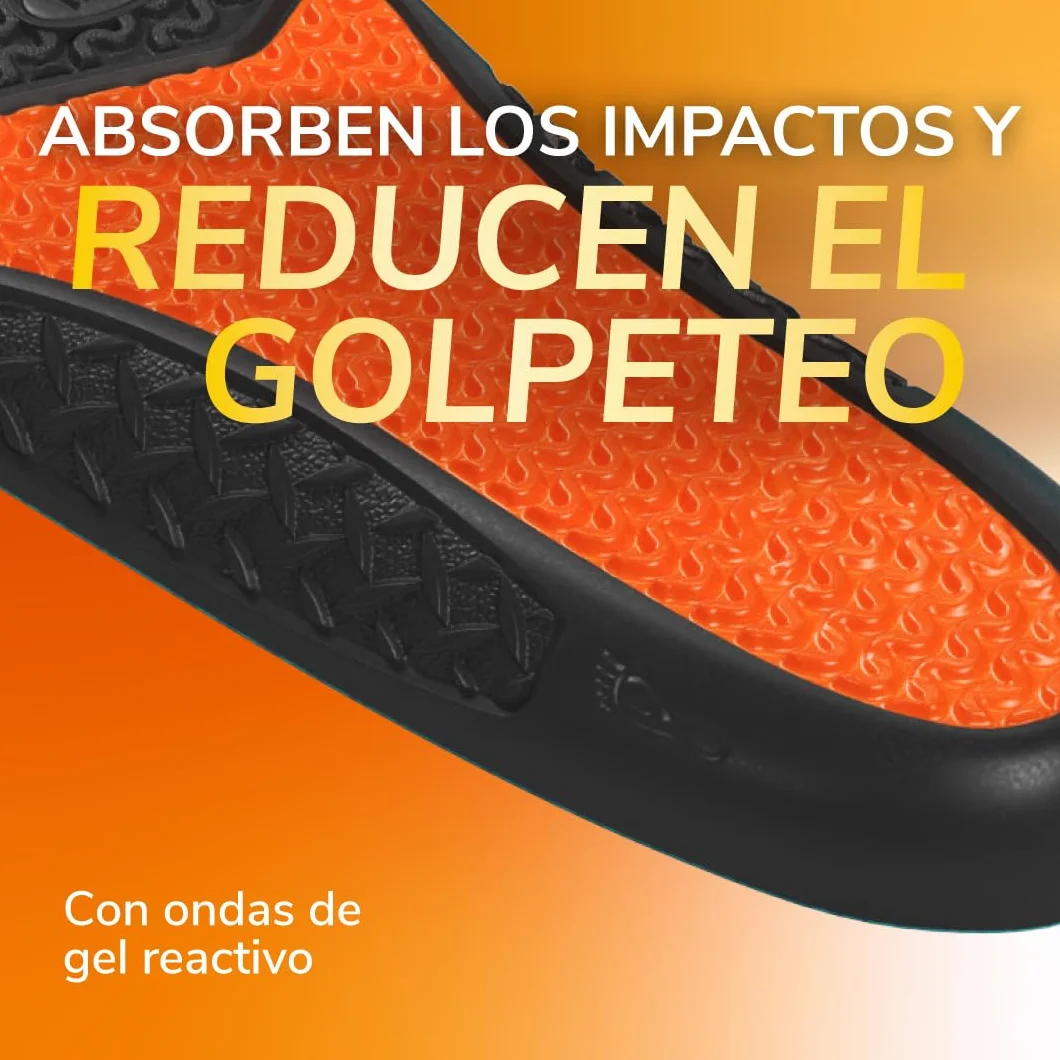 Scholl GelActiv Profesional Plantillas de Gel para Hombre Botas Zapatos Trabajo Comodidad Absorción Impactos Tecnología GelWave Talla 40-46.5