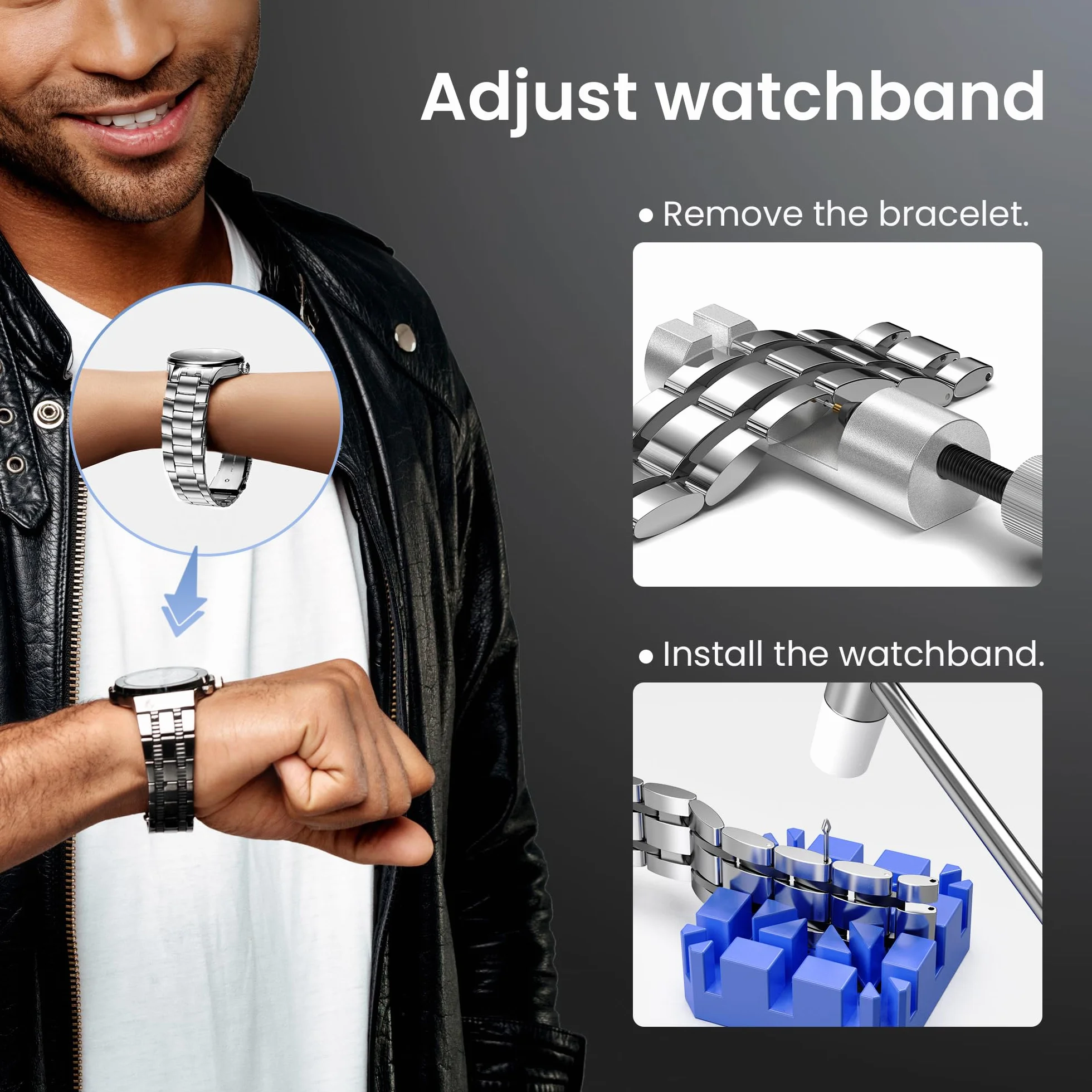 Kit Destornillador Relojero JOREST para Reparar Relojes Cambiar Pilas Ajuste Correa