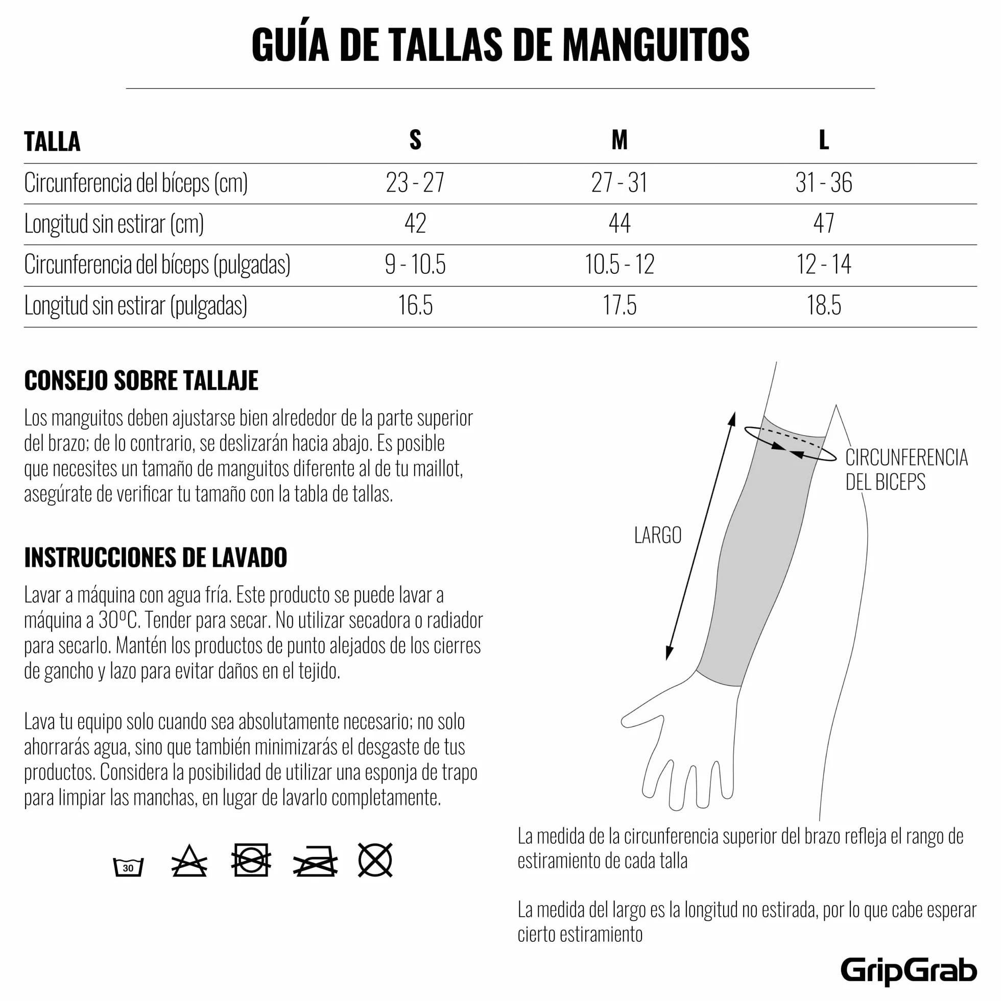 GripGrab Manguitos Ciclismo UPF 50+ Protección Solar Antideslizantes Ligeros Transpirables
