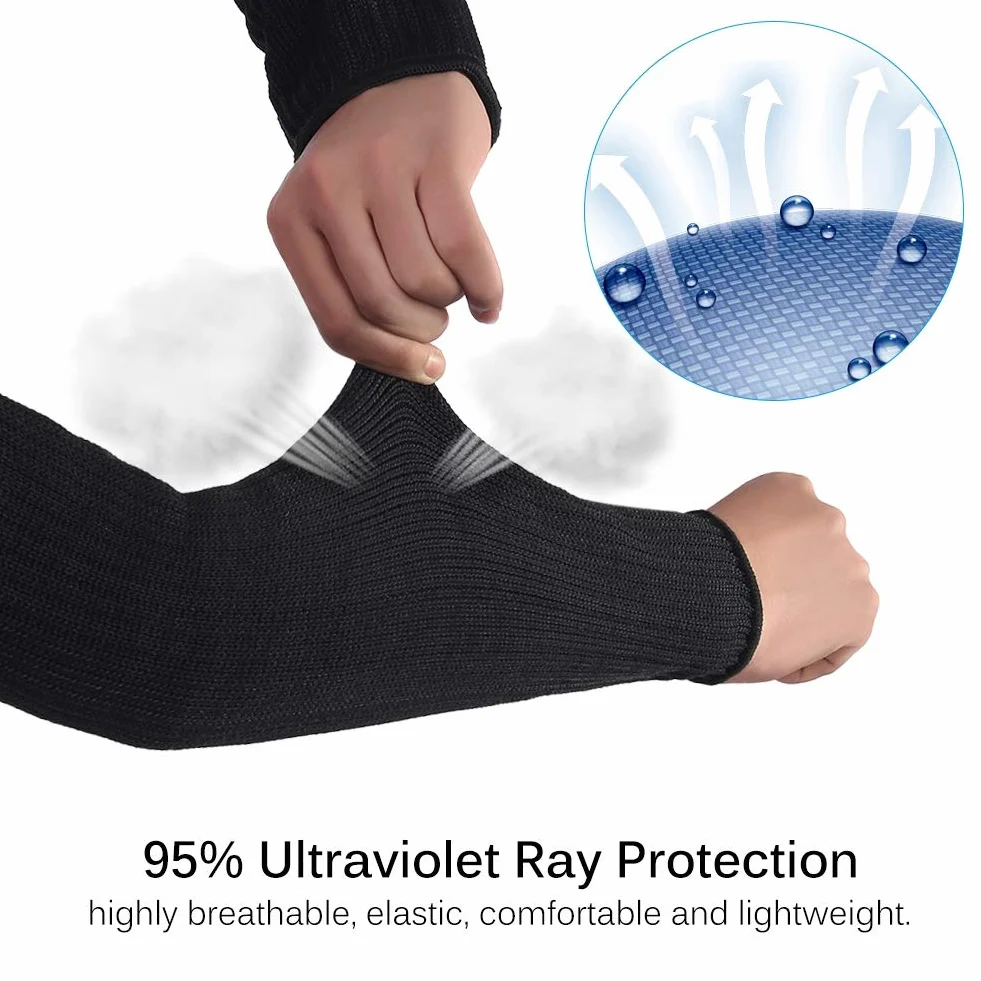 Akozon Mangas protectoras del brazo resistentes al corte y al calor Brazalete antiabrasión para cocina jardín