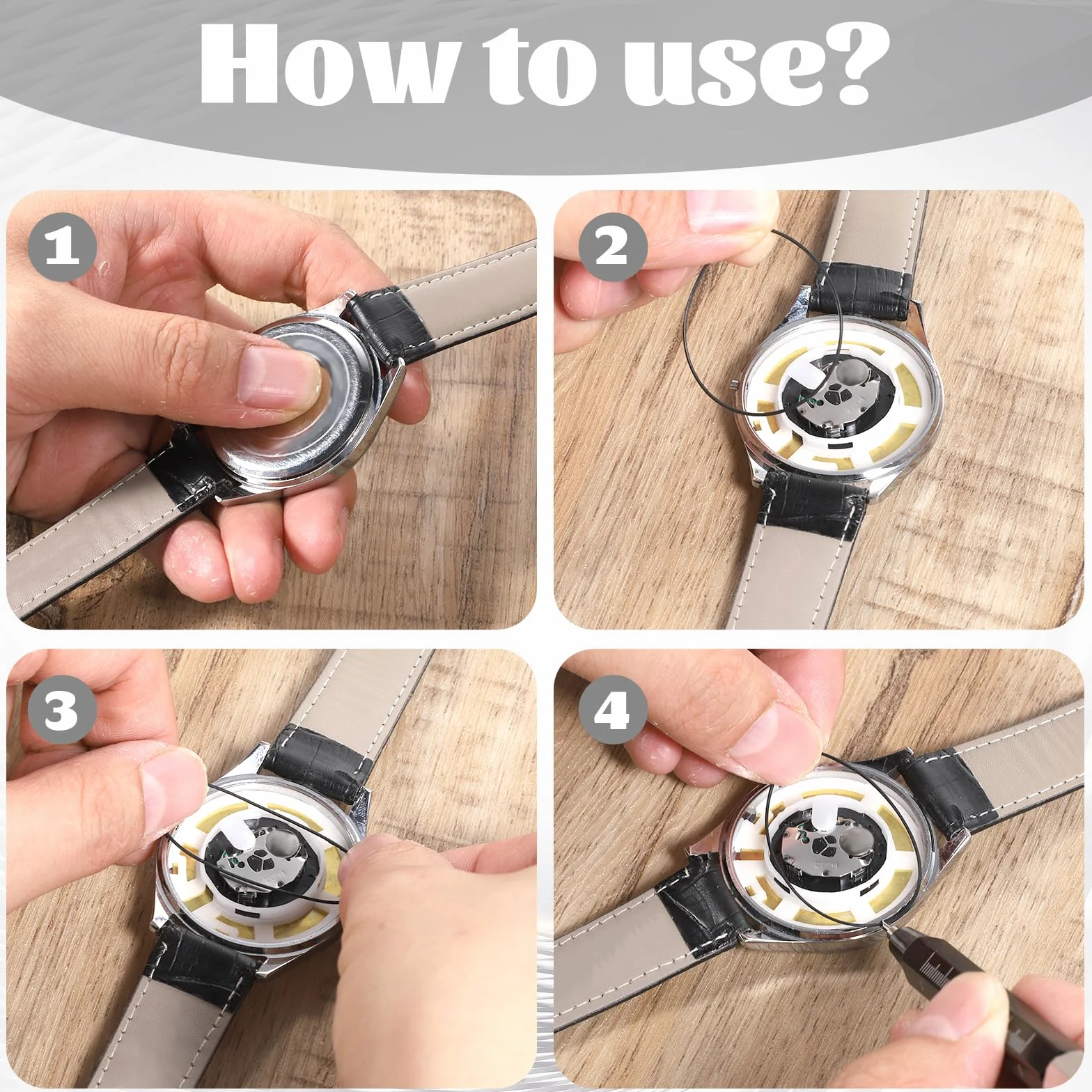 Anillo de goma O-Ring 0,6 mm para cubierta trasera de reloj, sello impermeable para reparación de relojes, 28 piezas