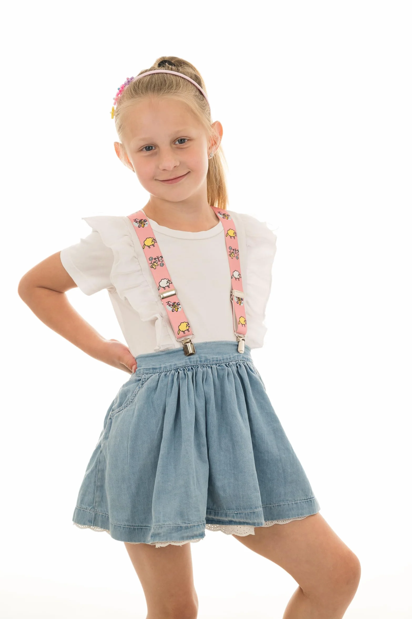 Tirantes de Tela Elastizada Infantiles Unisex Forma Y Camión Bomberos 1-5 Años 2.5cm