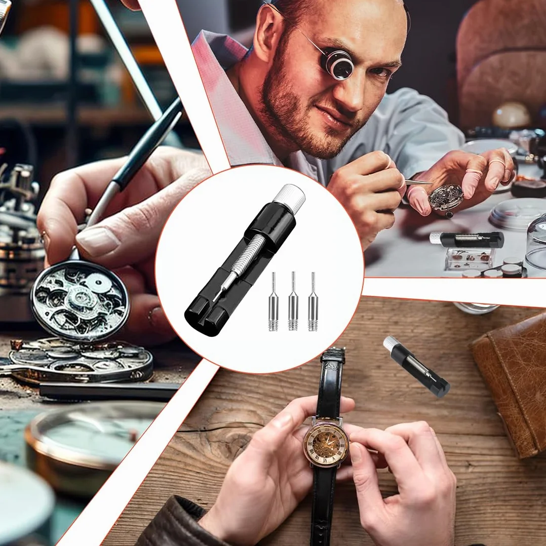 Ajustador Correa Reloj, Kit Reparacion Relojes, Herramienta para Quitar Eslabones