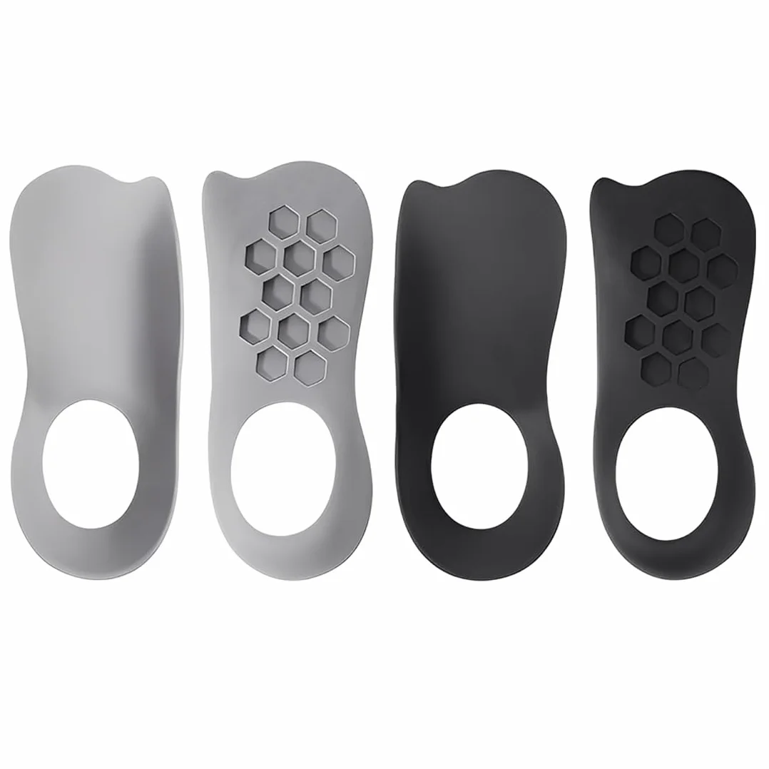 Plantillas Ortopédicas de Soporte del Arco para Fascitis Plantar, Alivio del Dolor del Talón, Absorción de Impactos, Antifatiga